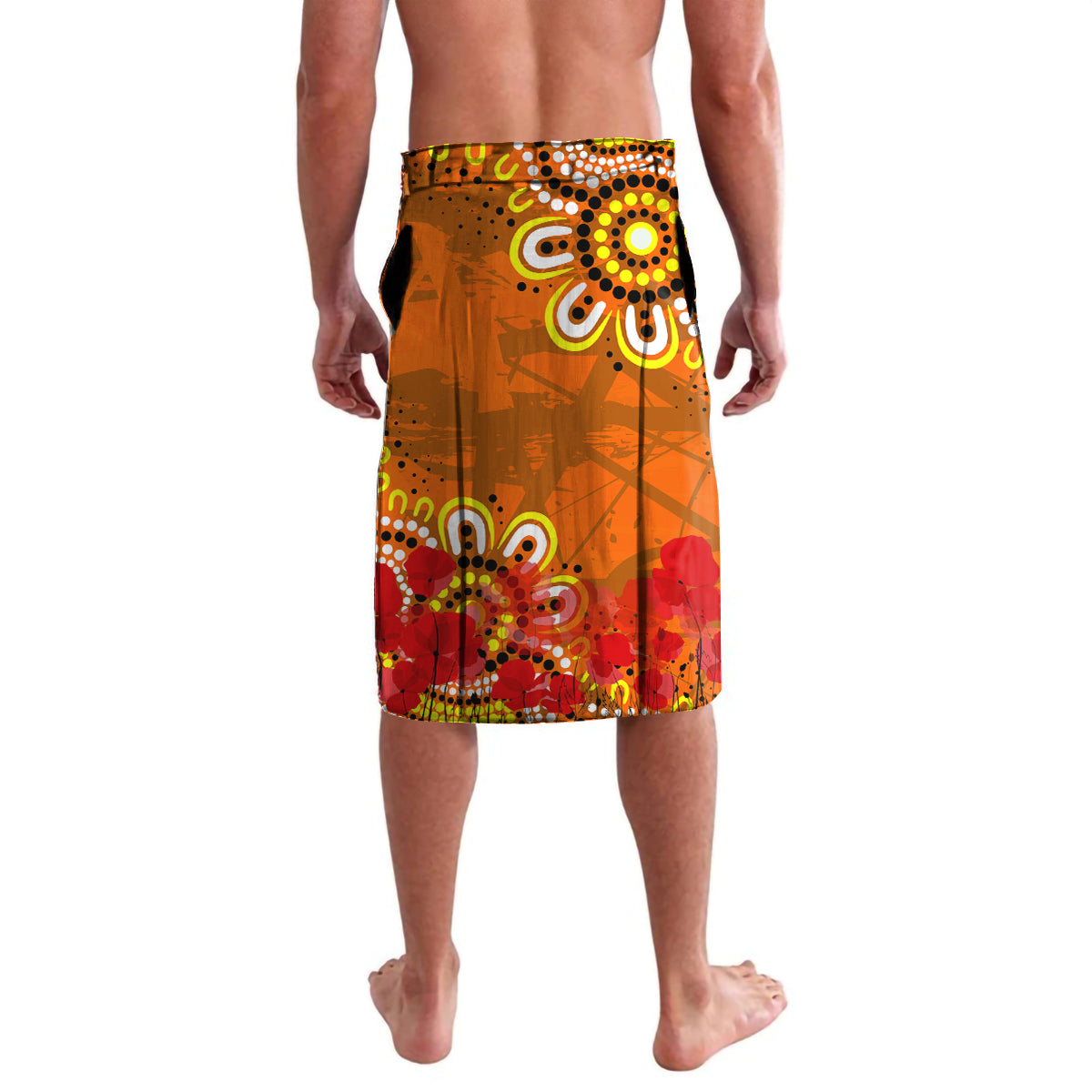Personalised Australia Rugby Tigers ANZAC Lavalava Wests Scratch Style
