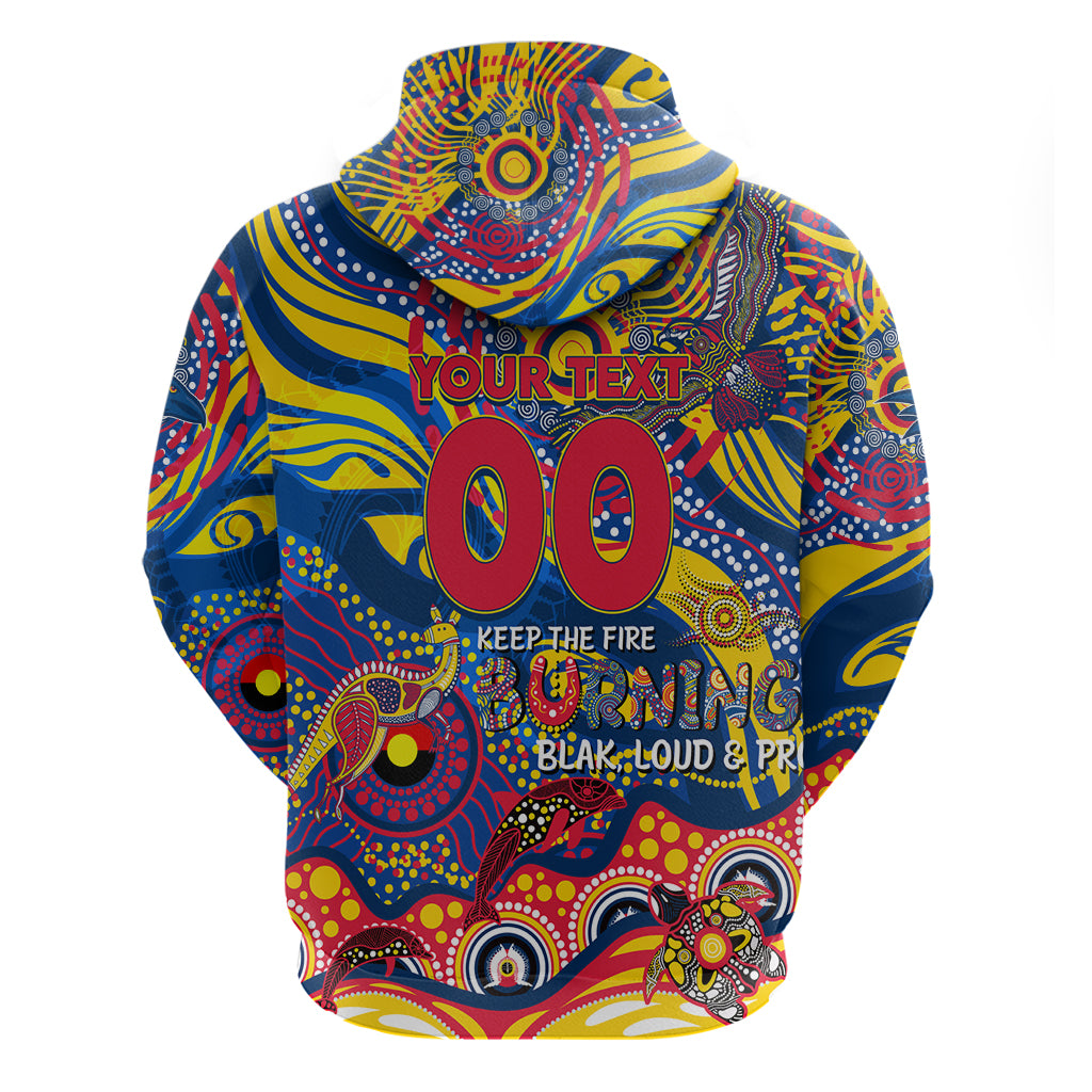 Custom NAIDOC Week 2024 Crows Hoodie Aboriginal Animals Keep The Fire Burning - Vibe Hoodie Shop