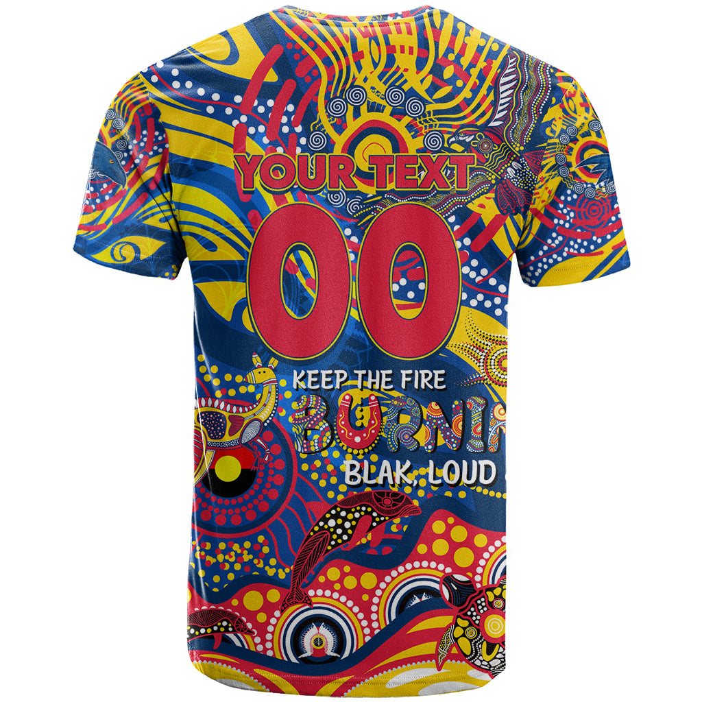 Custom NAIDOC Week 2024 Crows T Shirt Aboriginal Animals Keep The Fire Burning - Vibe Hoodie Shop