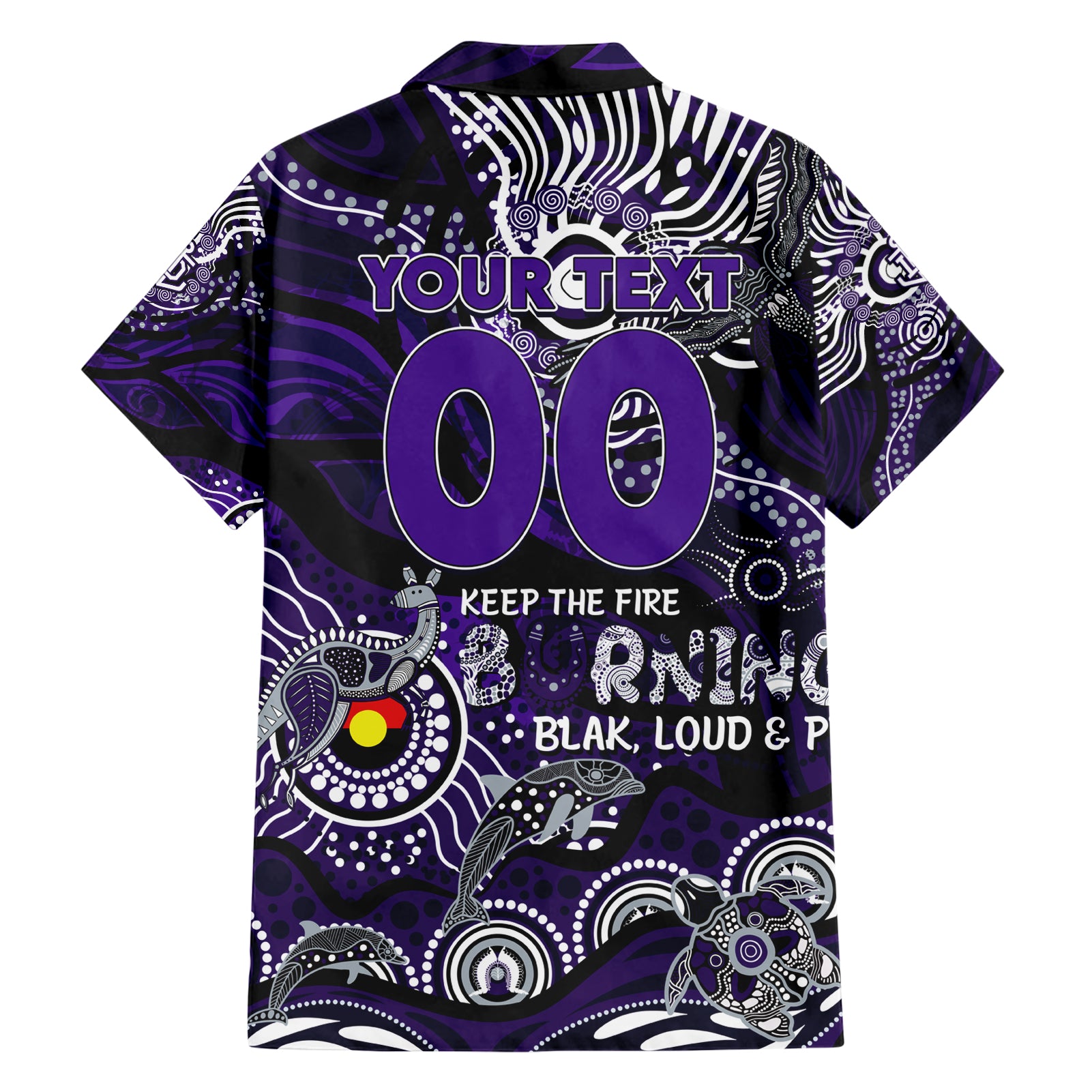 Custom NAIDOC Week 2024 Freo Hawaiian Shirt Aboriginal Animals Keep The Fire Burning - Vibe Hoodie Shop