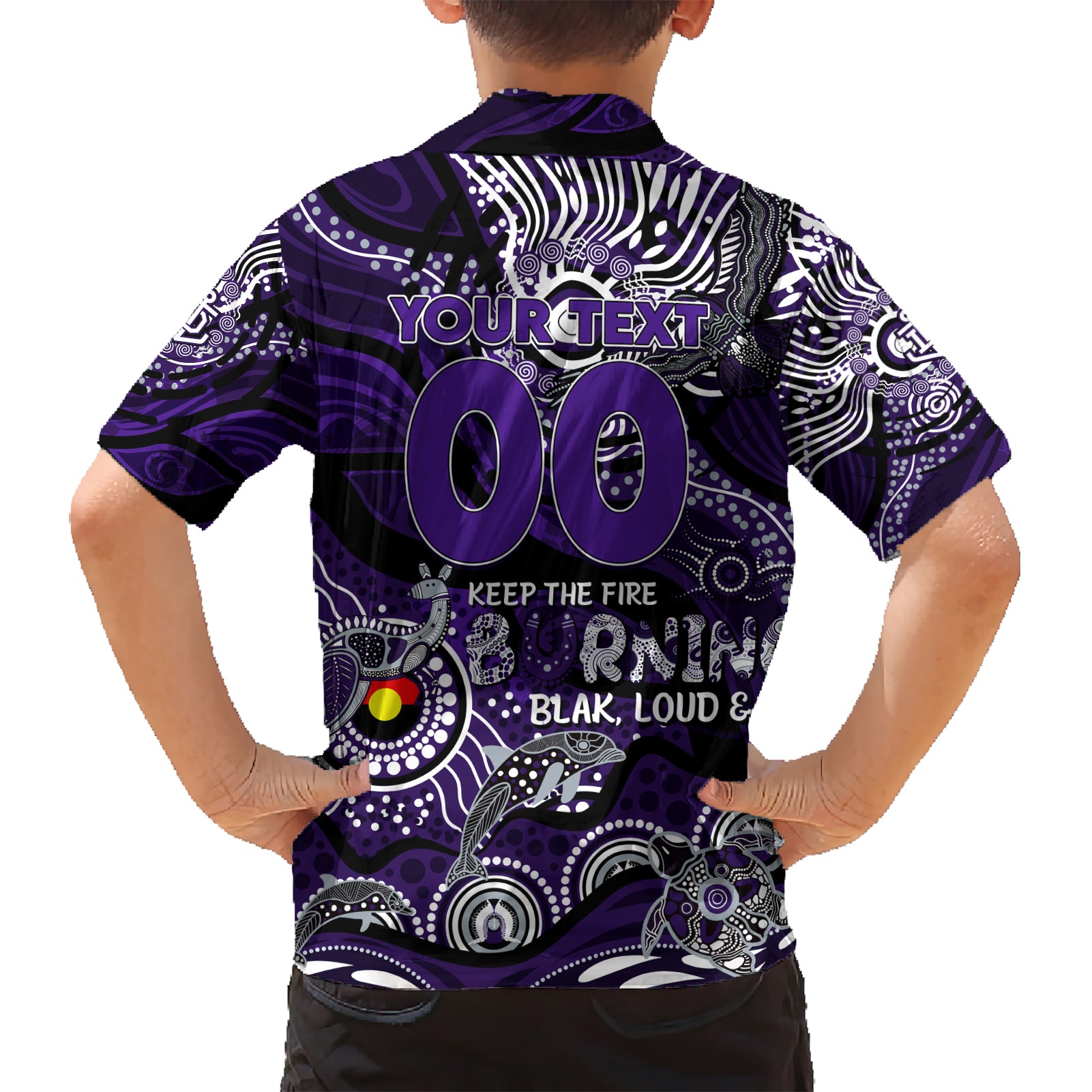 Custom NAIDOC Week 2024 Freo Hawaiian Shirt Aboriginal Animals Keep The Fire Burning - Vibe Hoodie Shop