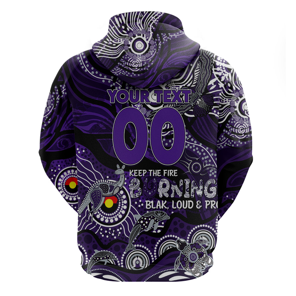 Custom NAIDOC Week 2024 Freo Hoodie Aboriginal Animals Keep The Fire Burning - Vibe Hoodie Shop