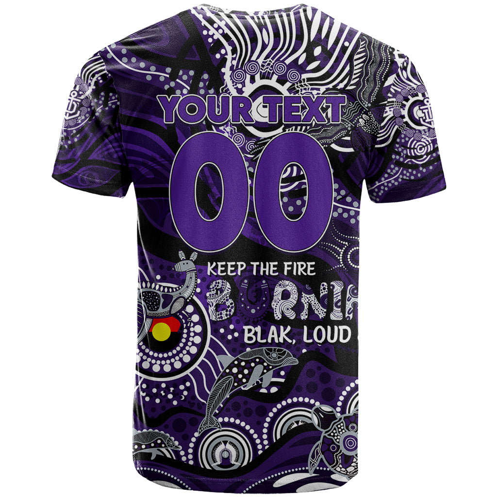 Custom NAIDOC Week 2024 Freo T Shirt Aboriginal Animals Keep The Fire Burning - Vibe Hoodie Shop