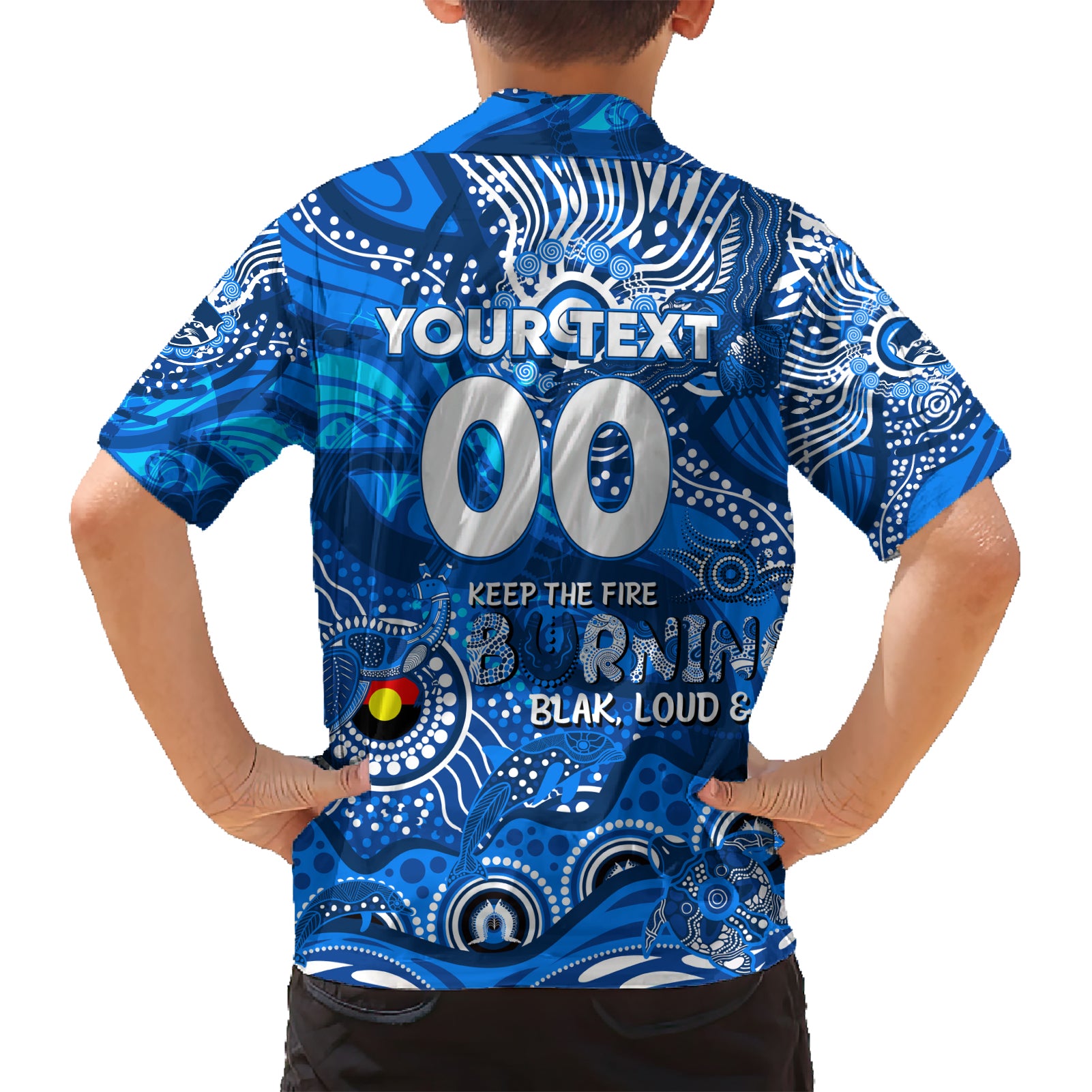 Custom NAIDOC Week 2024 Cats Hawaiian Shirt Aboriginal Animals Keep The Fire Burning - Vibe Hoodie Shop