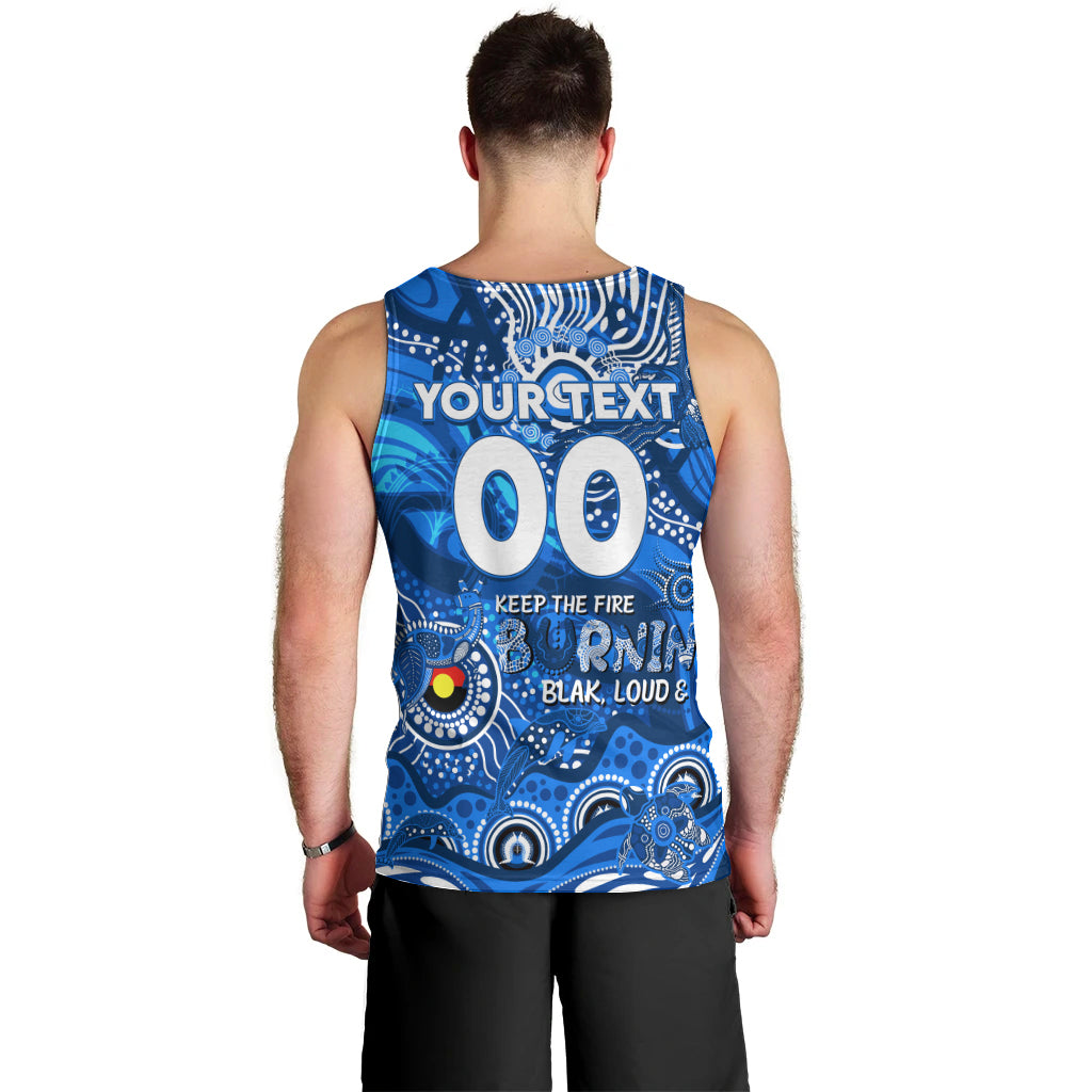 Custom NAIDOC Week 2024 Cats Men Tank Top Aboriginal Animals Keep The Fire Burning - Vibe Hoodie Shop