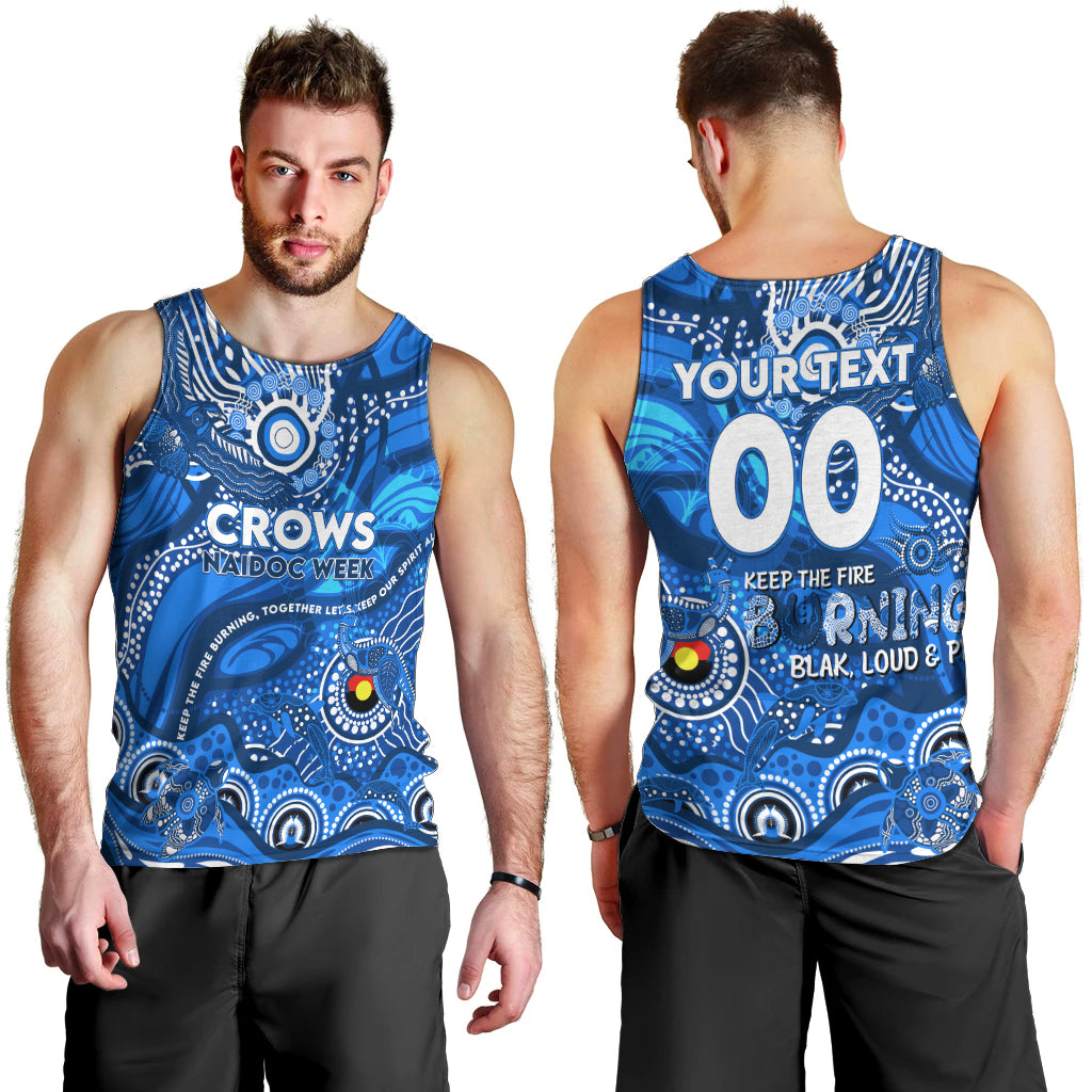 Custom NAIDOC Week 2024 Cats Men Tank Top Aboriginal Animals Keep The Fire Burning - Vibe Hoodie Shop