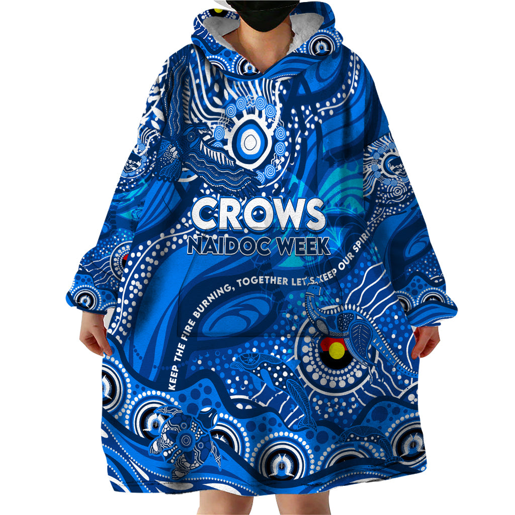 Custom NAIDOC Week 2024 Cats Wearable Blanket Hoodie Aboriginal Animals Keep The Fire Burning - Vibe Hoodie Shop