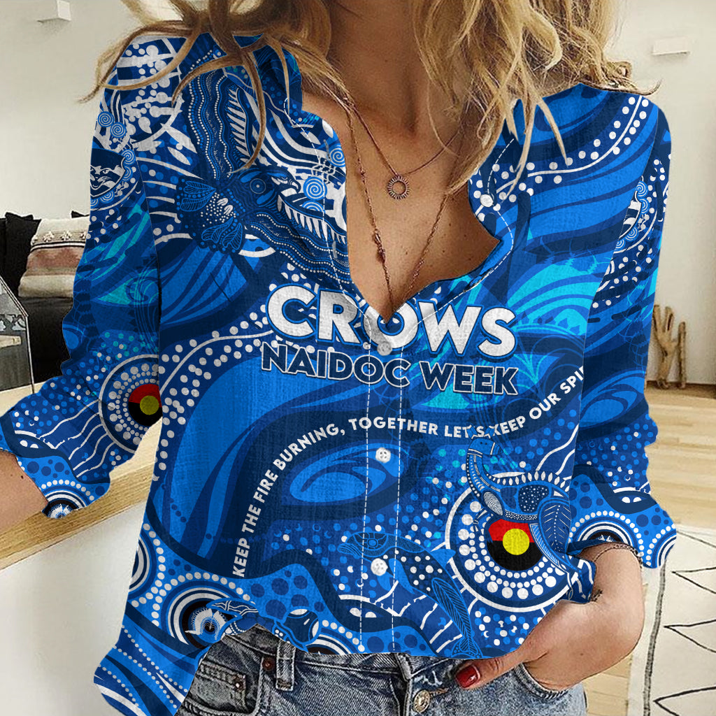 Custom NAIDOC Week 2024 Cats Women Casual Shirt Aboriginal Animals Keep The Fire Burning - Vibe Hoodie Shop