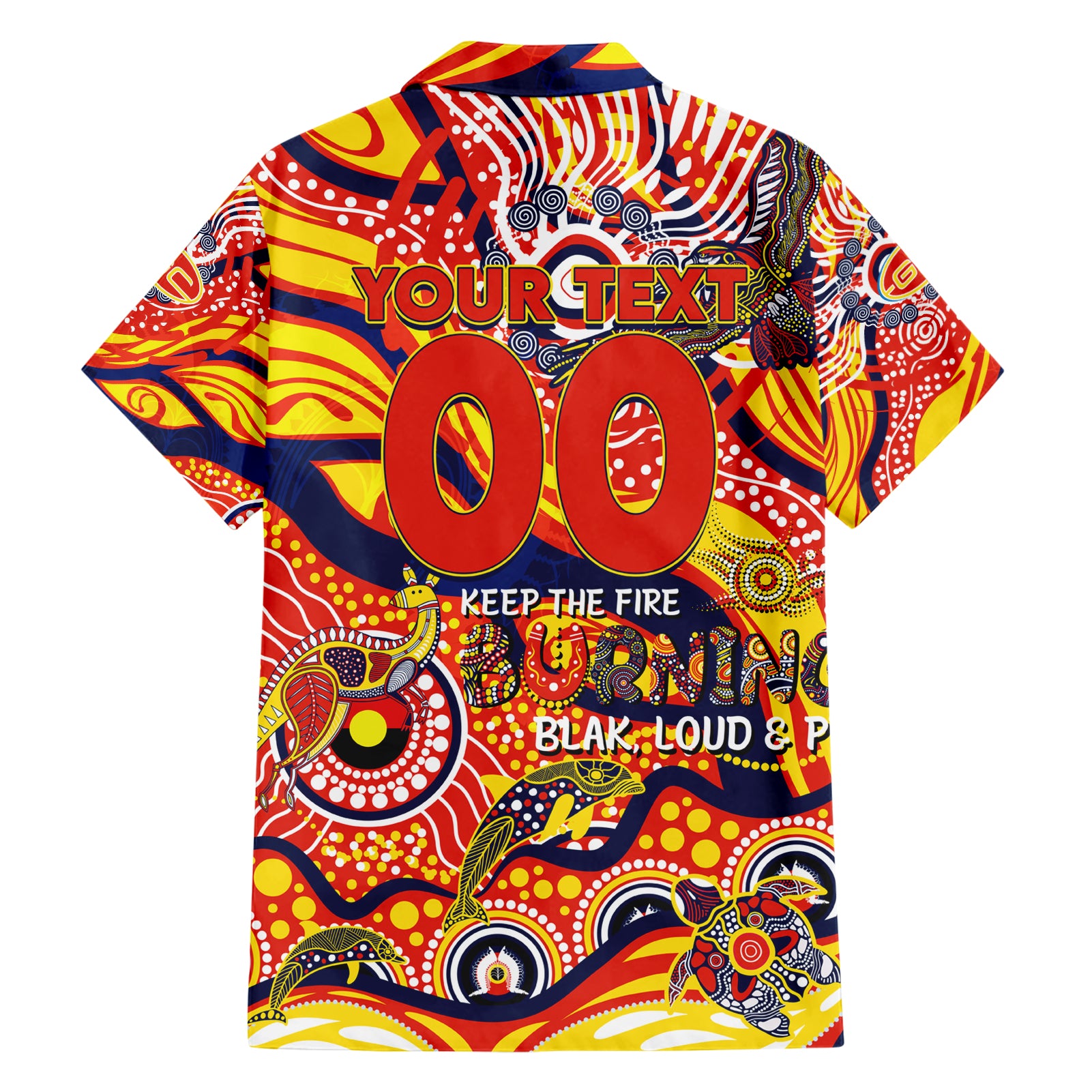 Custom NAIDOC Week 2024 Sunnies Hawaiian Shirt Aboriginal Animals Keep The Fire Burning - Vibe Hoodie Shop