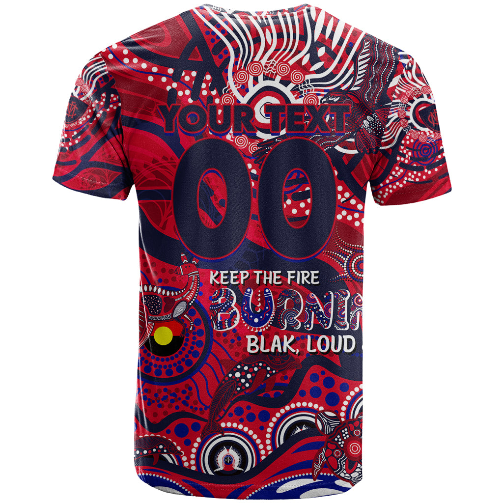 Custom NAIDOC Week 2024 Demons T Shirt Aboriginal Animals Keep The Fire Burning - Vibe Hoodie Shop