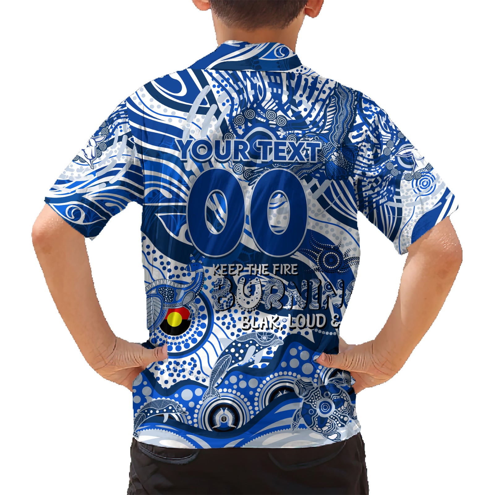 Custom NAIDOC Week 2024 Kangaroos Hawaiian Shirt Aboriginal Animals Keep The Fire Burning - Vibe Hoodie Shop