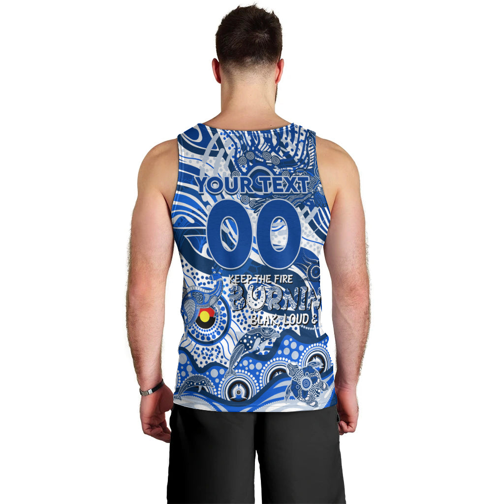 Custom NAIDOC Week 2024 Kangaroos Men Tank Top Aboriginal Animals Keep The Fire Burning - Vibe Hoodie Shop