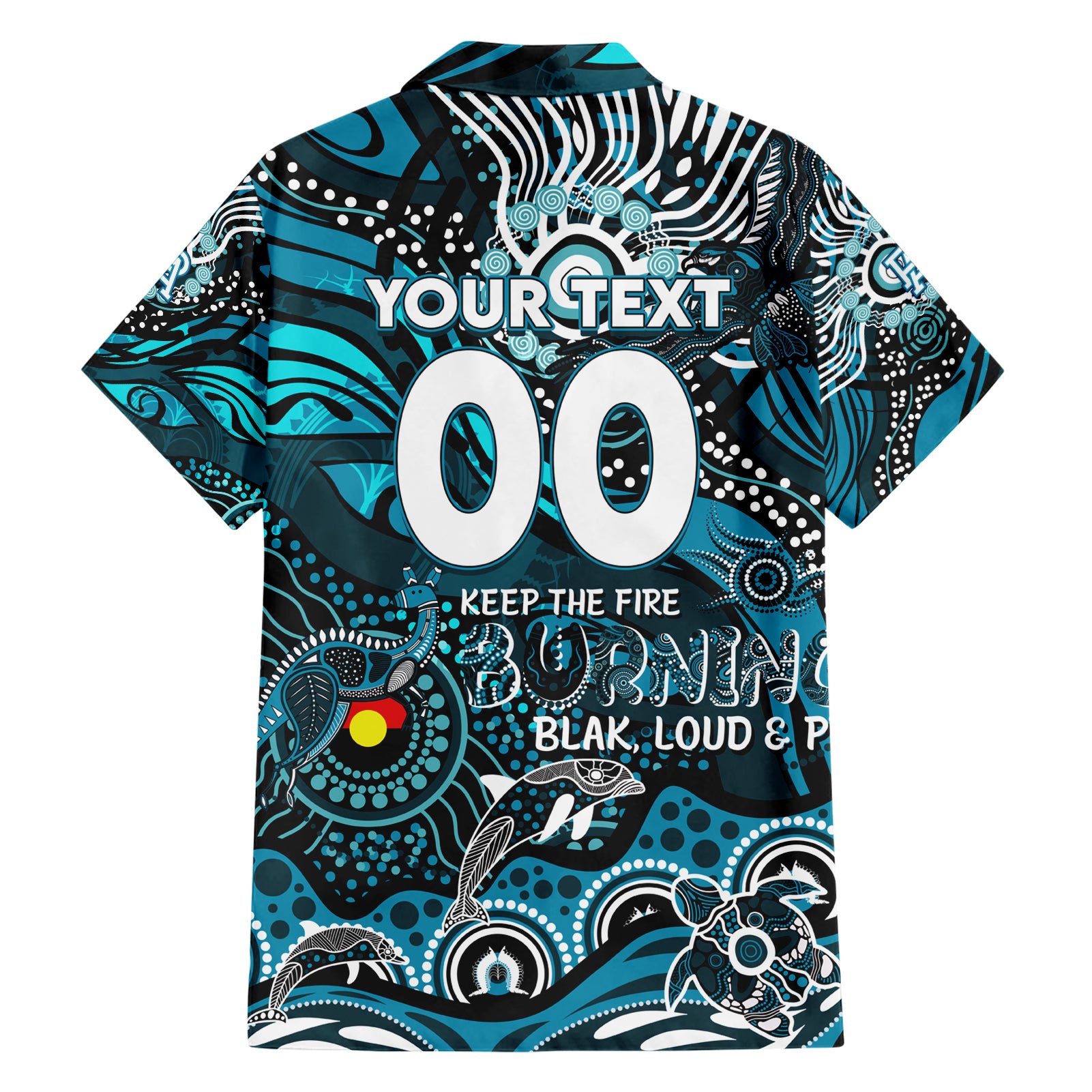 Custom NAIDOC Week 2024 Power Hawaiian Shirt Aboriginal Animals Keep The Fire Burning - Vibe Hoodie Shop