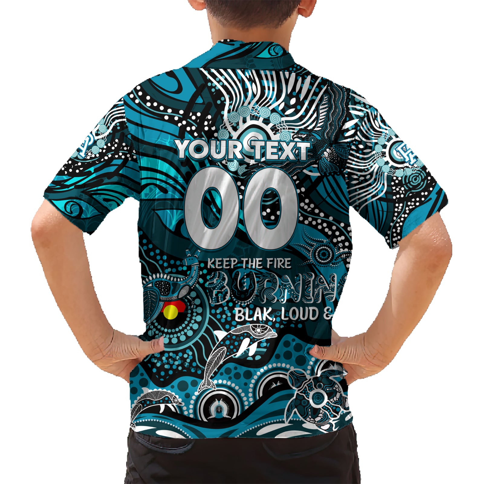 Custom NAIDOC Week 2024 Power Hawaiian Shirt Aboriginal Animals Keep The Fire Burning - Vibe Hoodie Shop