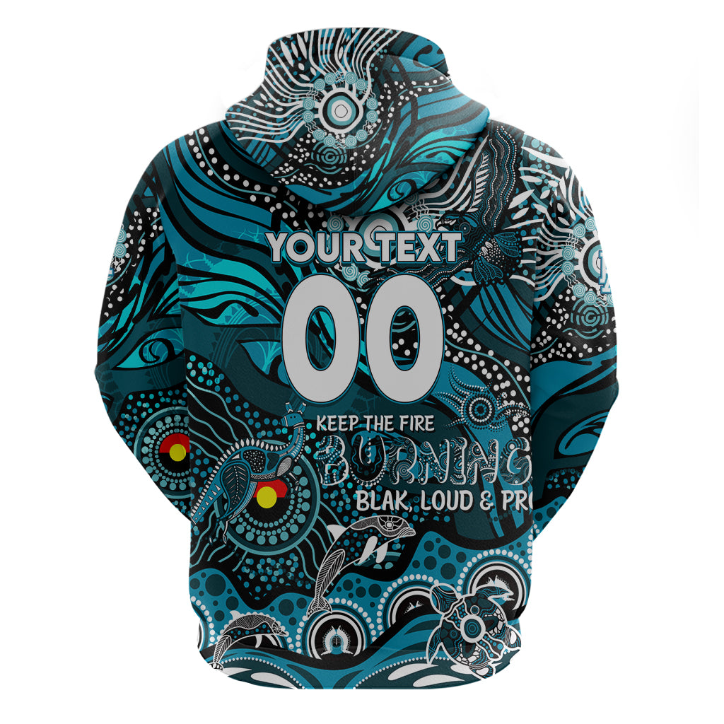 Custom NAIDOC Week 2024 Power Hoodie Aboriginal Animals Keep The Fire Burning - Vibe Hoodie Shop