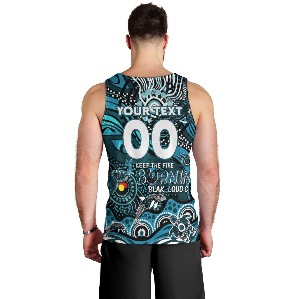 Custom NAIDOC Week 2024 Power Men Tank Top Aboriginal Animals Keep The Fire Burning - Vibe Hoodie Shop