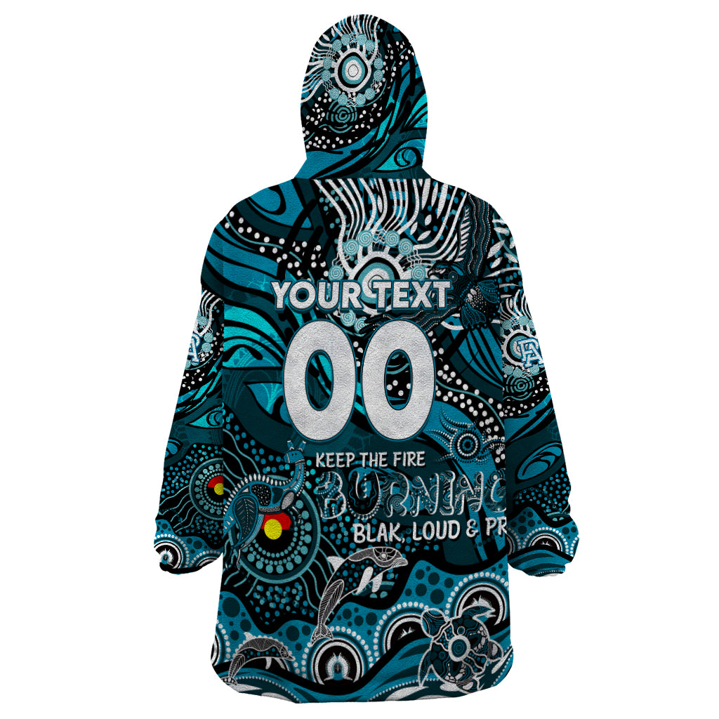 Custom NAIDOC Week 2024 Power Wearable Blanket Hoodie Aboriginal Animals Keep The Fire Burning - Vibe Hoodie Shop