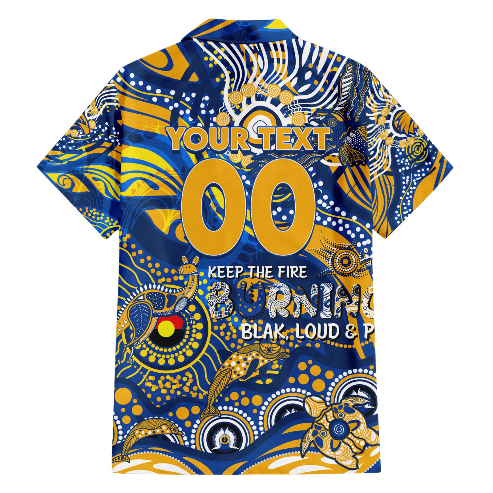 Custom NAIDOC Week 2024 Eagles Hawaiian Shirt Aboriginal Animals Keep The Fire Burning - Vibe Hoodie Shop