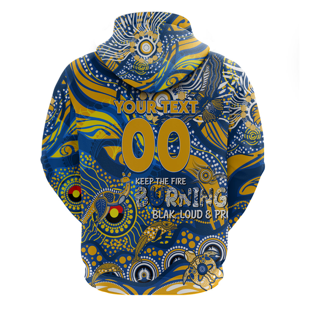 Custom NAIDOC Week 2024 Eagles Hoodie Aboriginal Animals Keep The Fire Burning - Vibe Hoodie Shop
