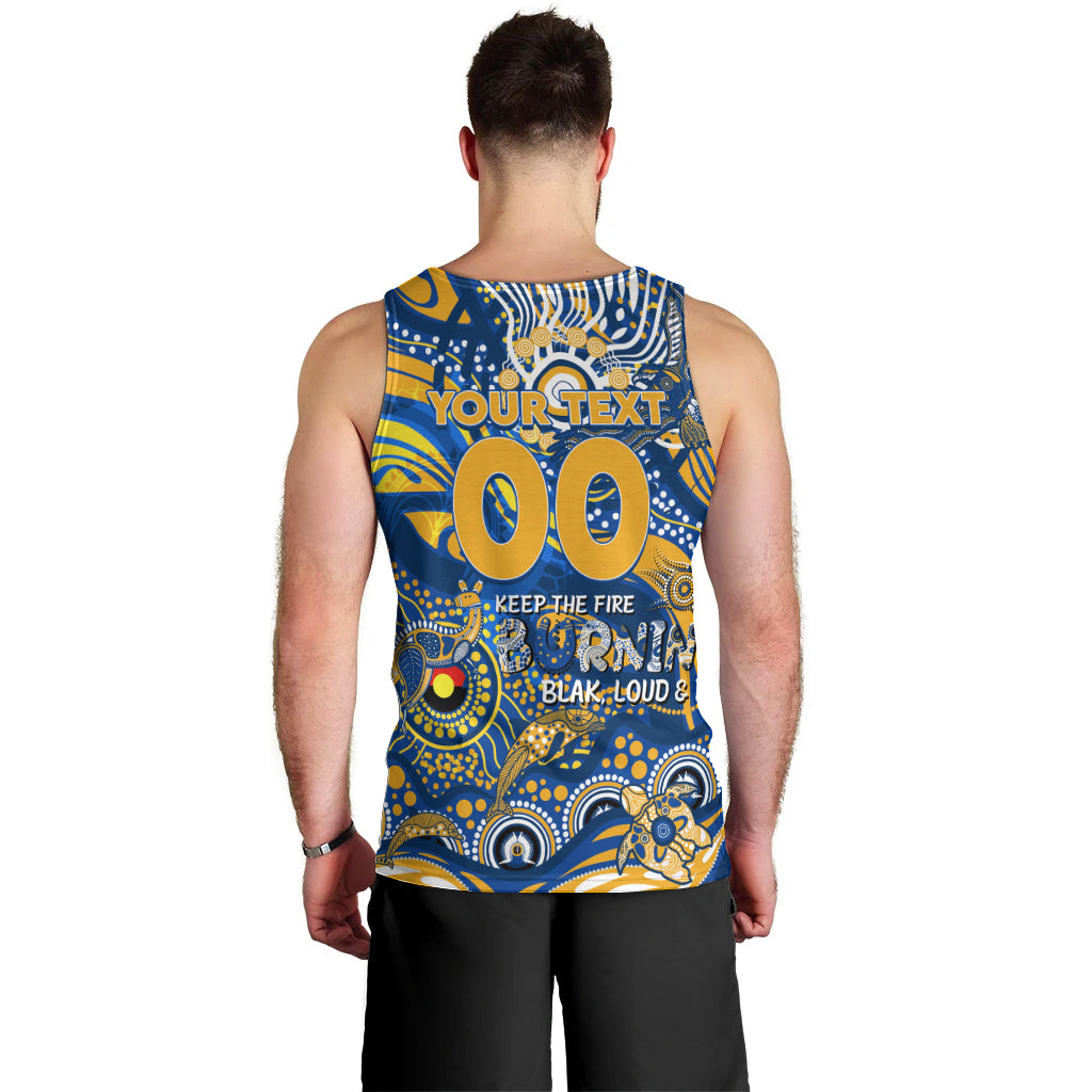 Custom NAIDOC Week 2024 Eagles Men Tank Top Aboriginal Animals Keep The Fire Burning - Vibe Hoodie Shop