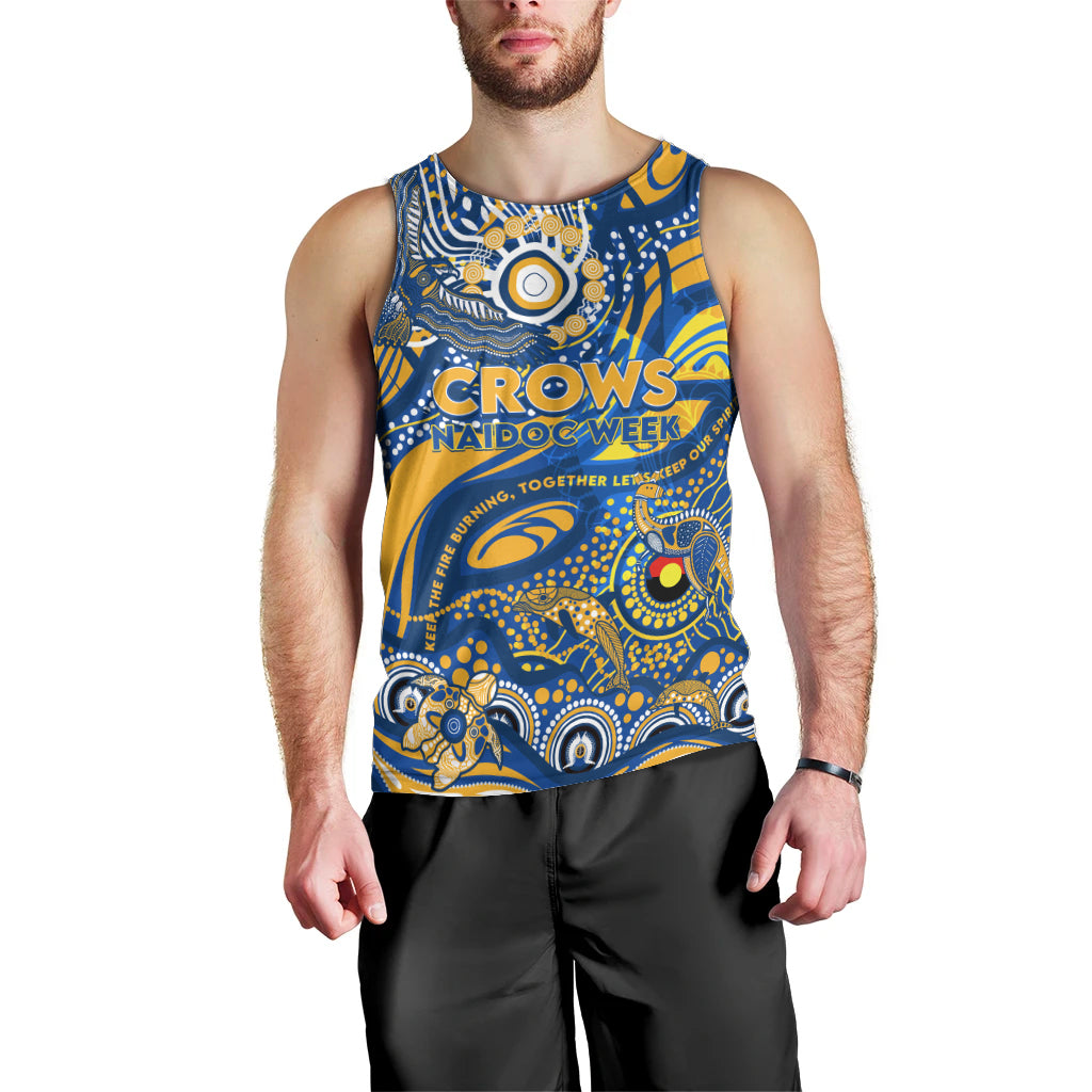 Custom NAIDOC Week 2024 Eagles Men Tank Top Aboriginal Animals Keep The Fire Burning - Vibe Hoodie Shop