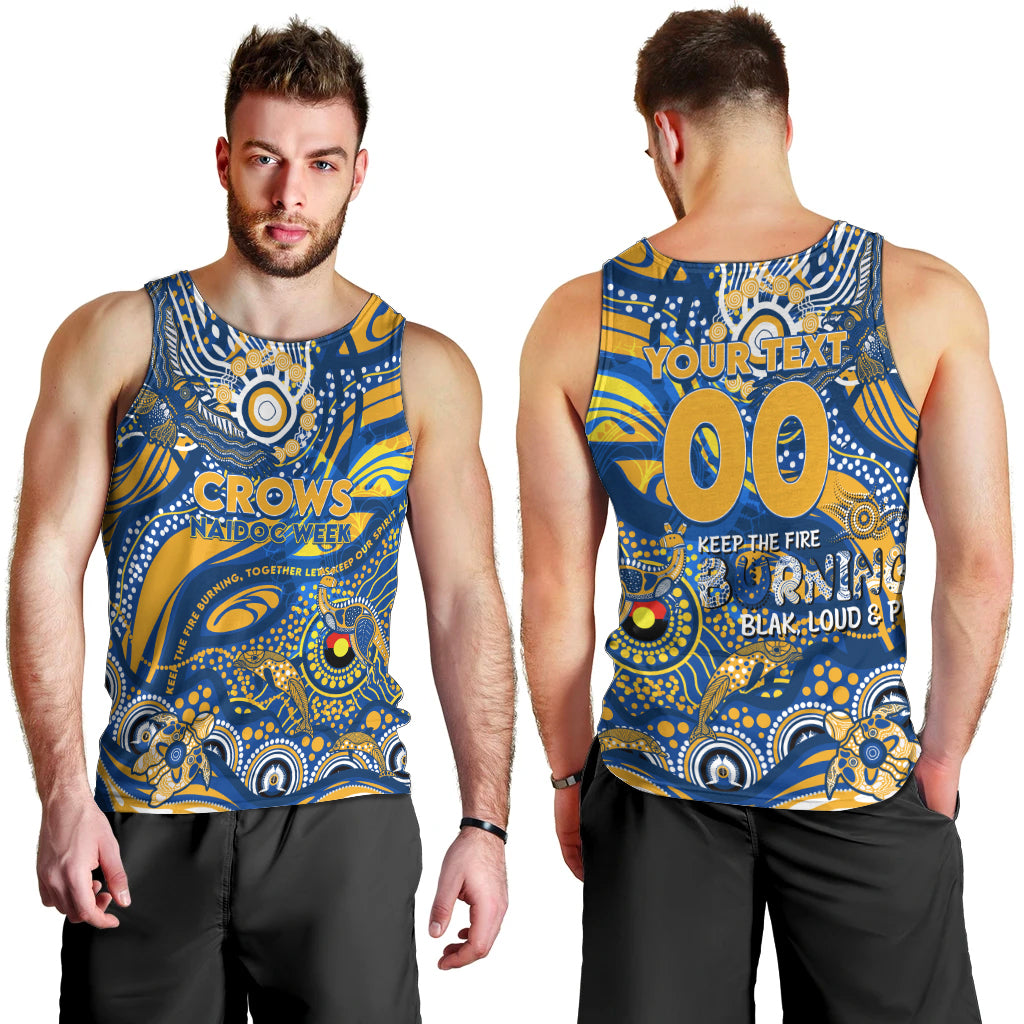 Custom NAIDOC Week 2024 Eagles Men Tank Top Aboriginal Animals Keep The Fire Burning - Vibe Hoodie Shop