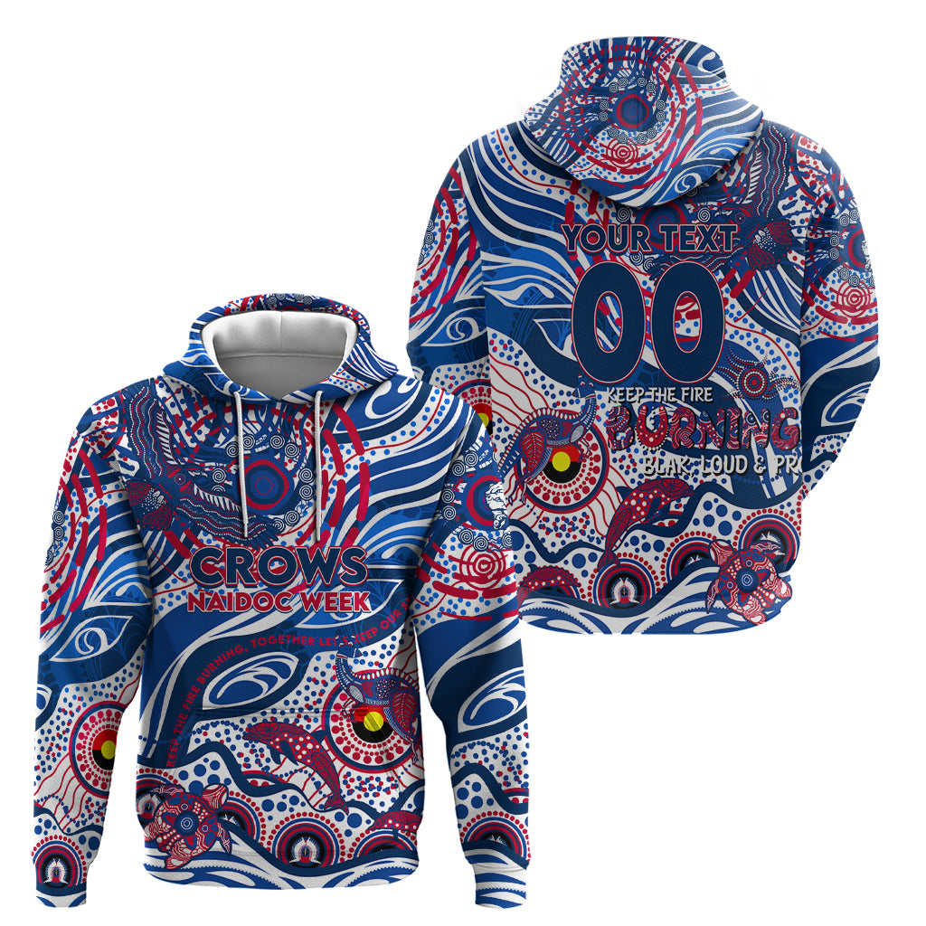 Custom NAIDOC Week 2024 Bulldogs Hoodie Aboriginal Animals Keep The Fire Burning - Vibe Hoodie Shop