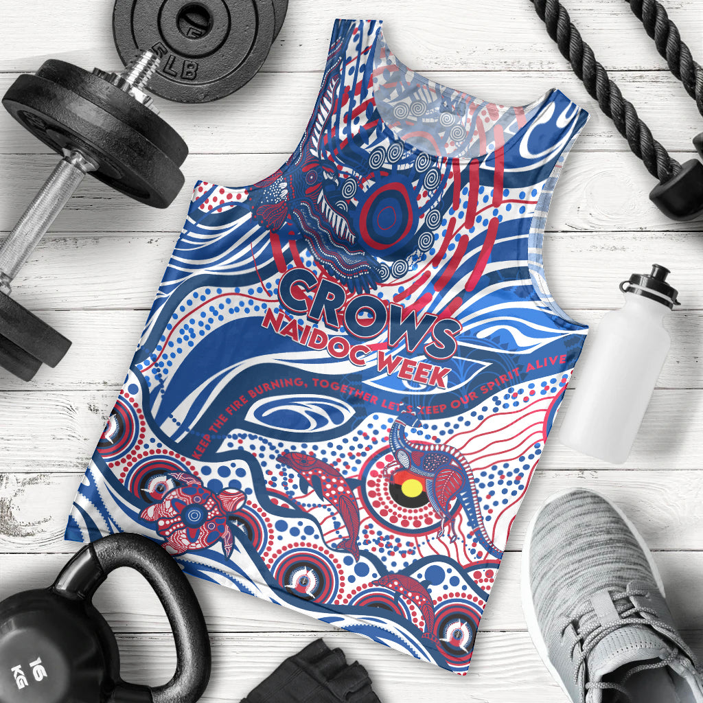 Custom NAIDOC Week 2024 Bulldogs Men Tank Top Aboriginal Animals Keep The Fire Burning - Vibe Hoodie Shop