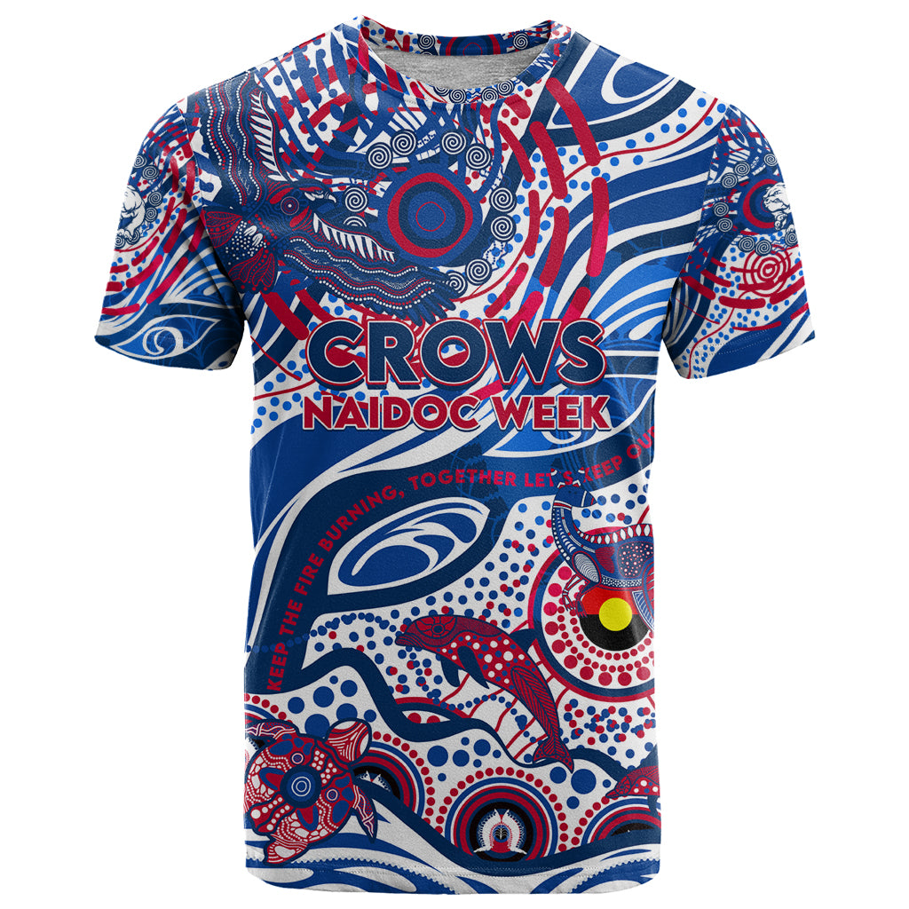 Custom NAIDOC Week 2024 Bulldogs T Shirt Aboriginal Animals Keep The Fire Burning - Vibe Hoodie Shop