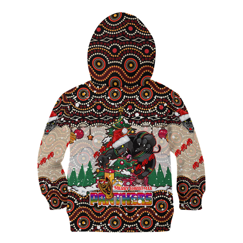 Penrith Panthers Christmas Kid Hoodie Rugby Australia Mascot - Vibe Hoodie Shop