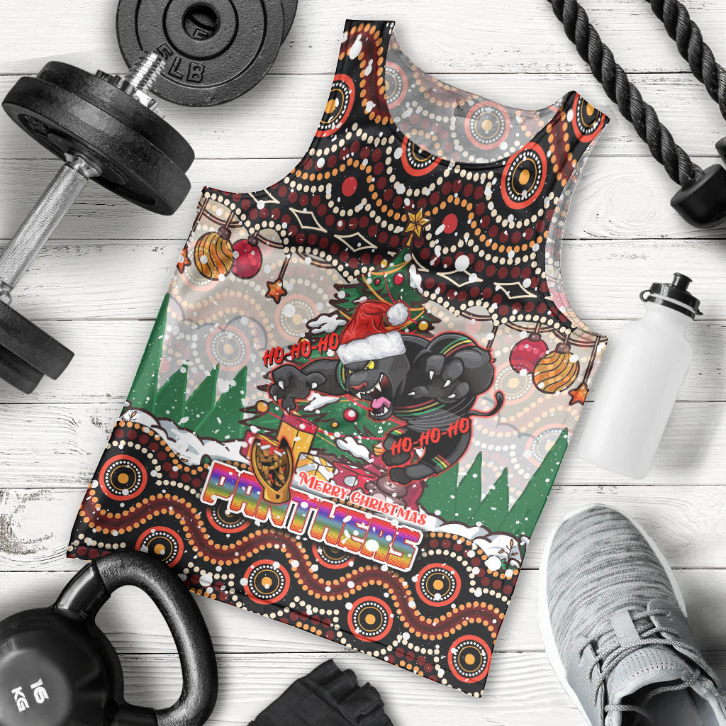 Penrith Panthers Christmas Men Tank Top Rugby Australia Mascot - Vibe Hoodie Shop