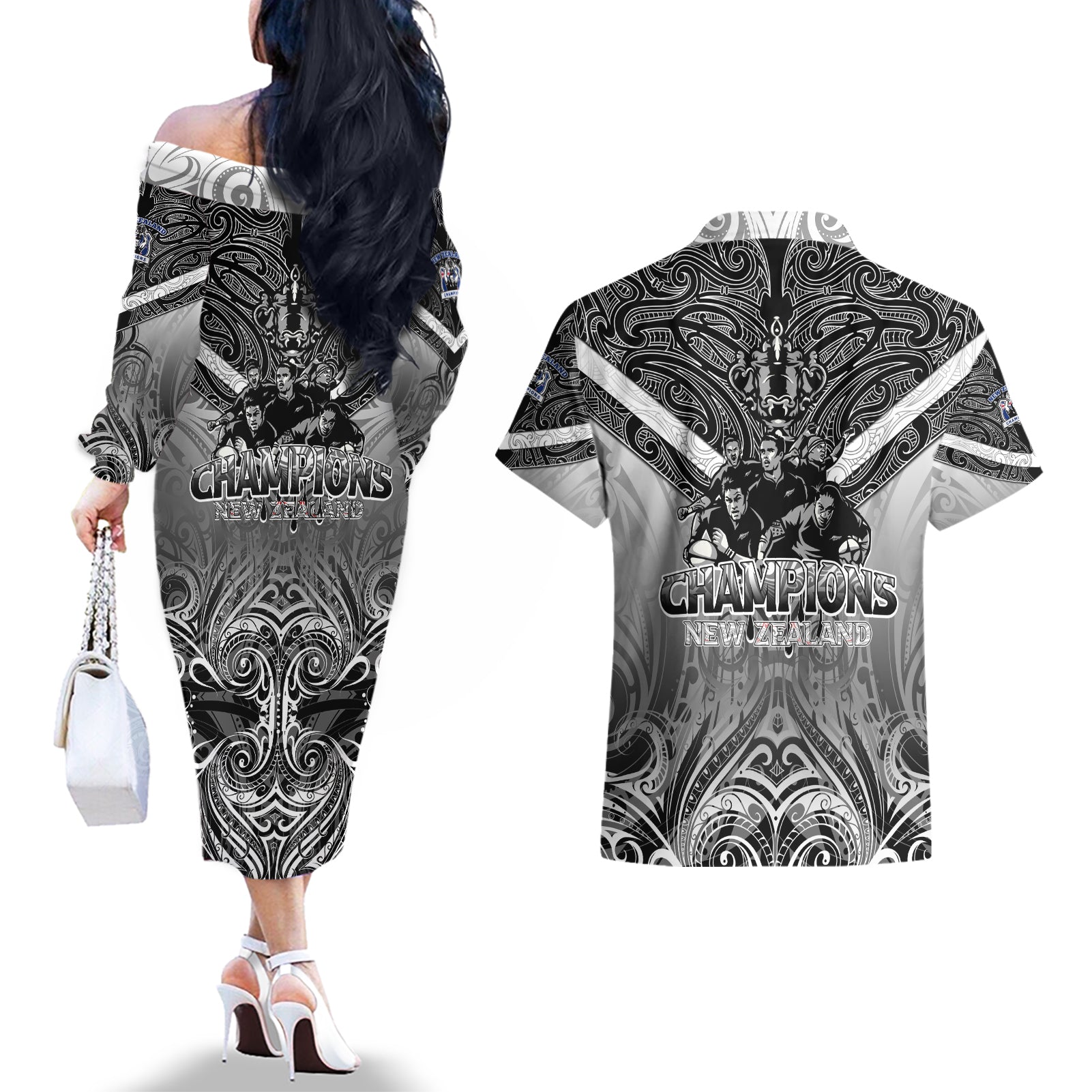 new-zealand-couples-matching-off-the-shoulder-long-sleeve-dress-and-hawaiian-shirt-rugby-aotearoa-champions