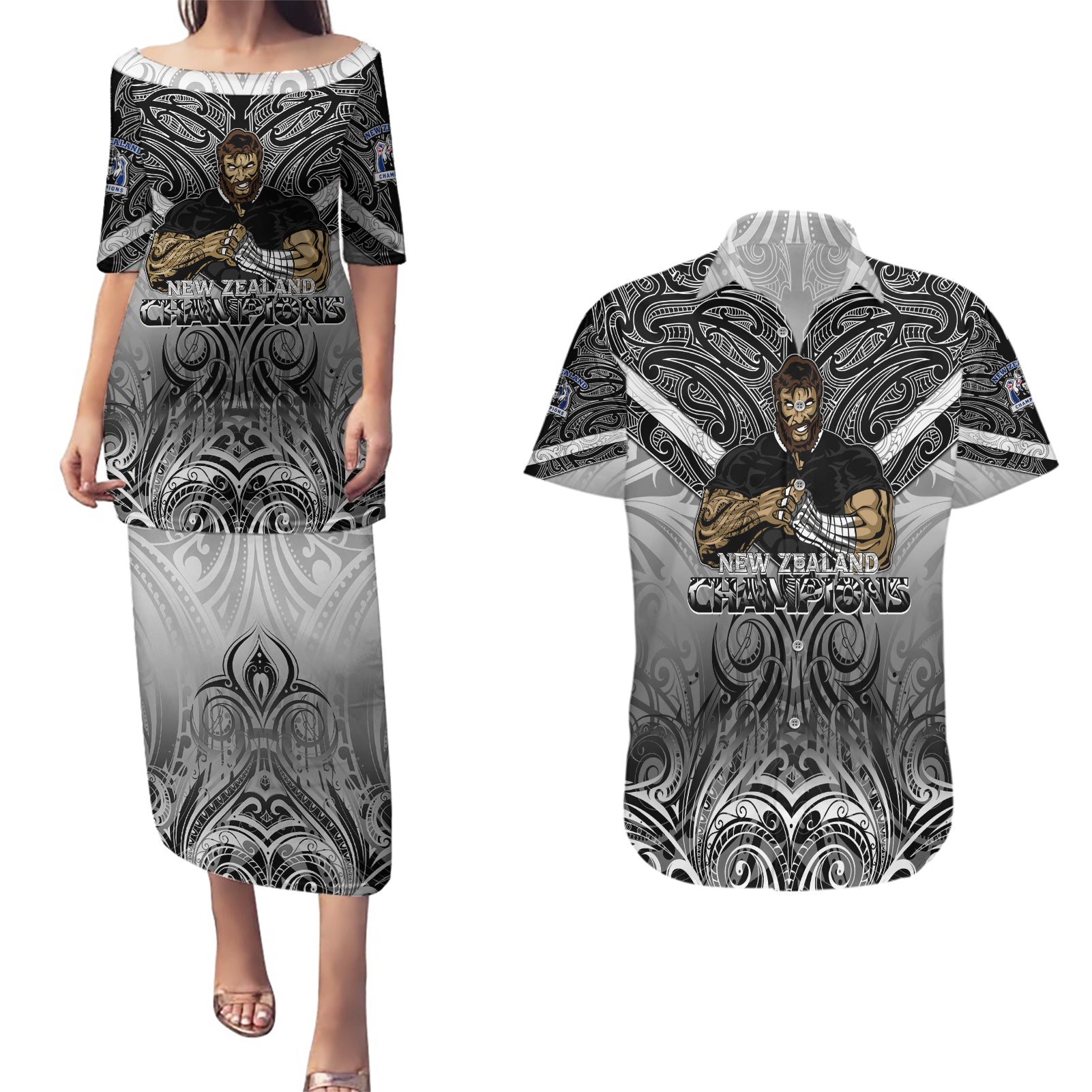 new-zealand-couples-matching-puletasi-dress-and-hawaiian-shirt-rugby-aotearoa-champions