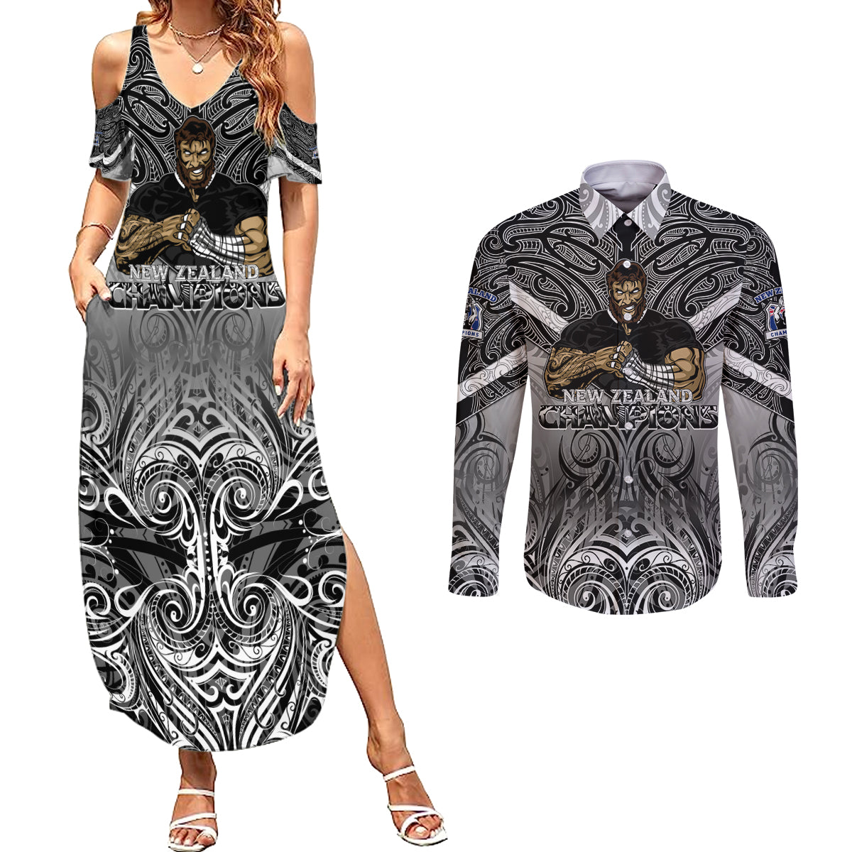 new-zealand-couples-matching-summer-maxi-dress-and-long-sleeve-button-shirt-rugby-aotearoa-champions