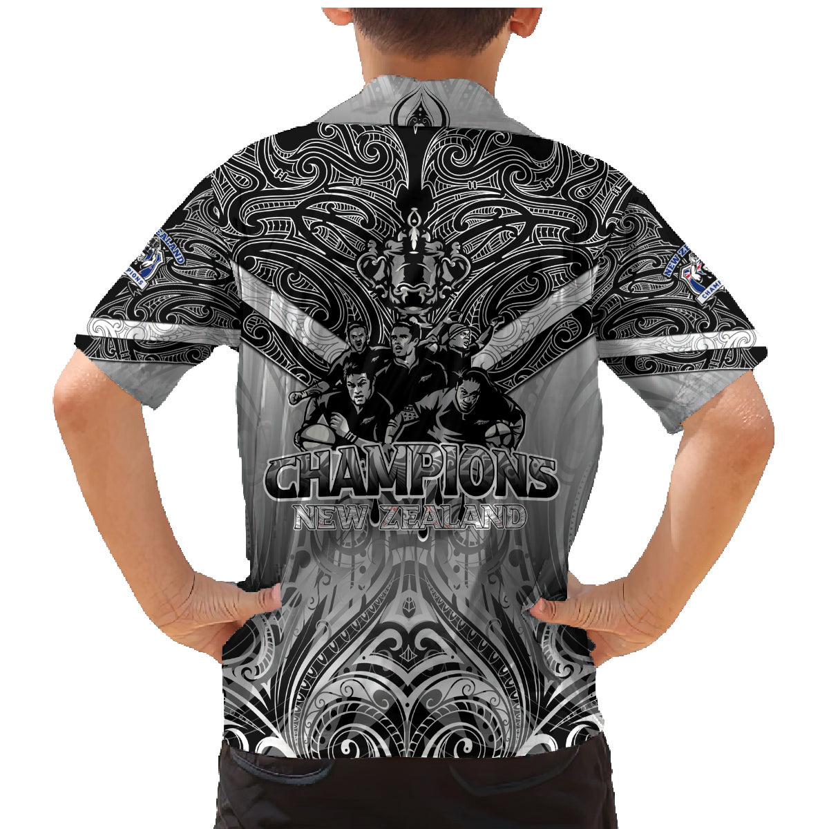 new-zealand-family-matching-mermaid-dress-and-hawaiian-shirt-rugby-aotearoa-champions