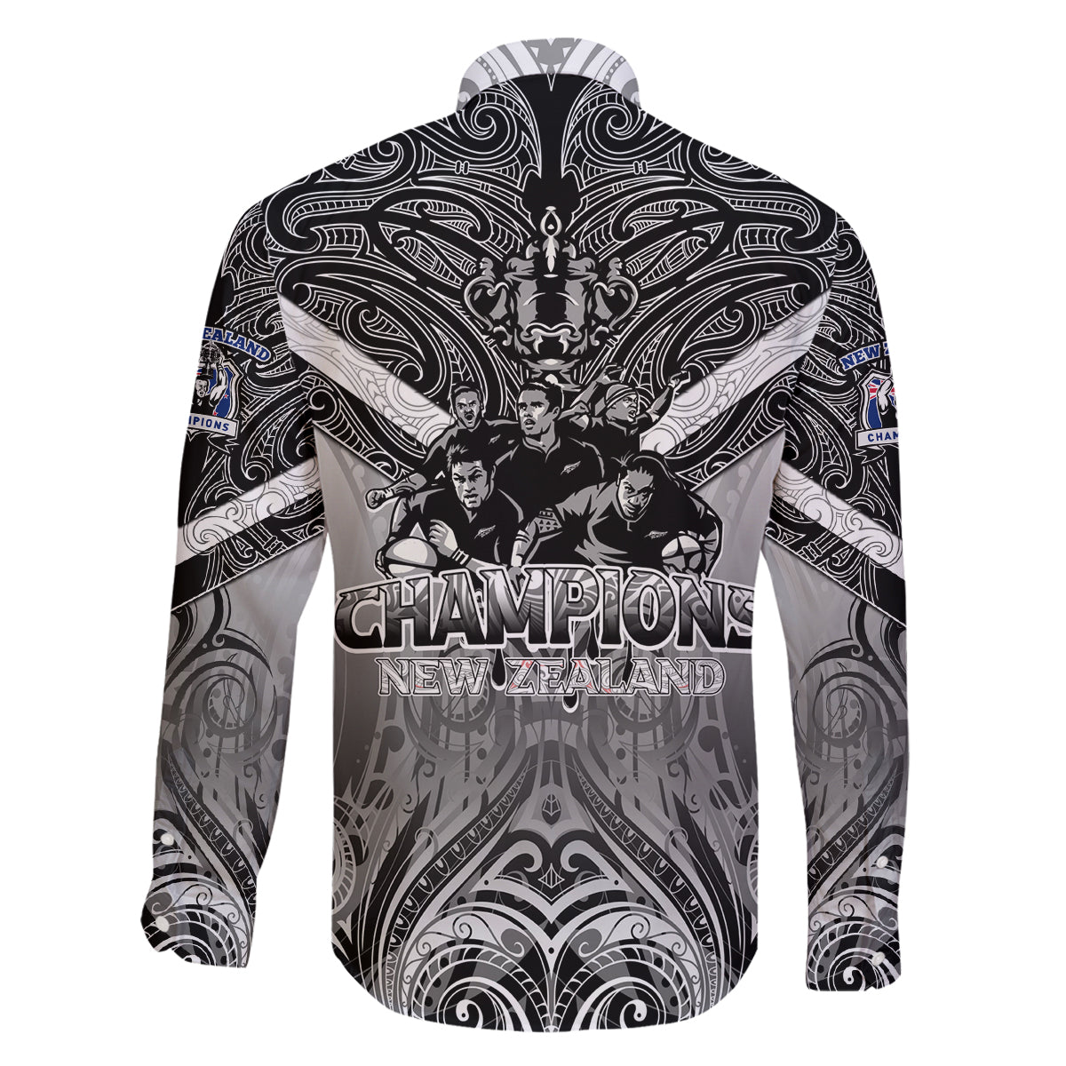 new-zealand-family-matching-off-shoulder-long-sleeve-dress-and-hawaiian-shirt-rugby-aotearoa-champions