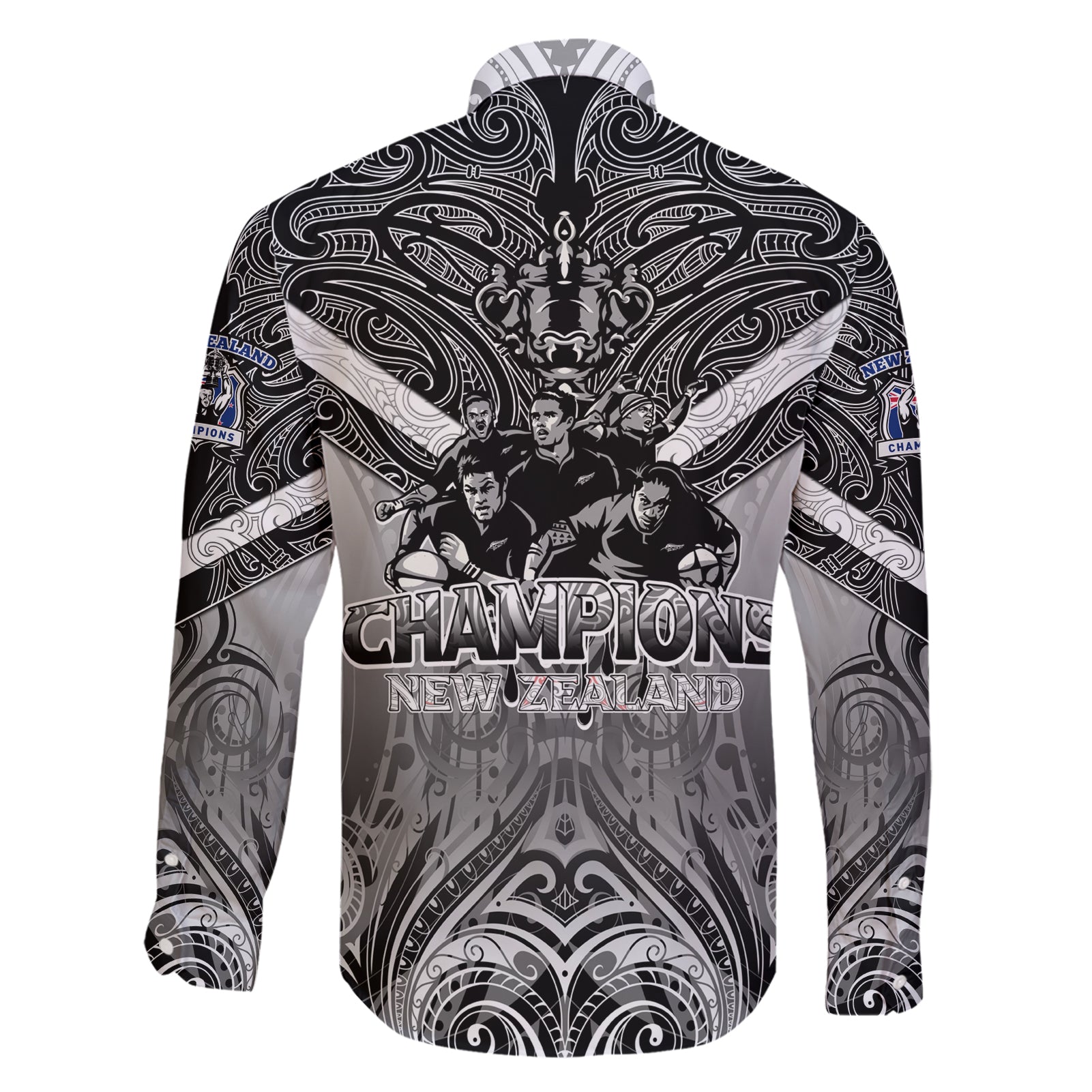 new-zealand-family-matching-short-sleeve-bodycon-dress-and-hawaiian-shirt-rugby-aotearoa-champions