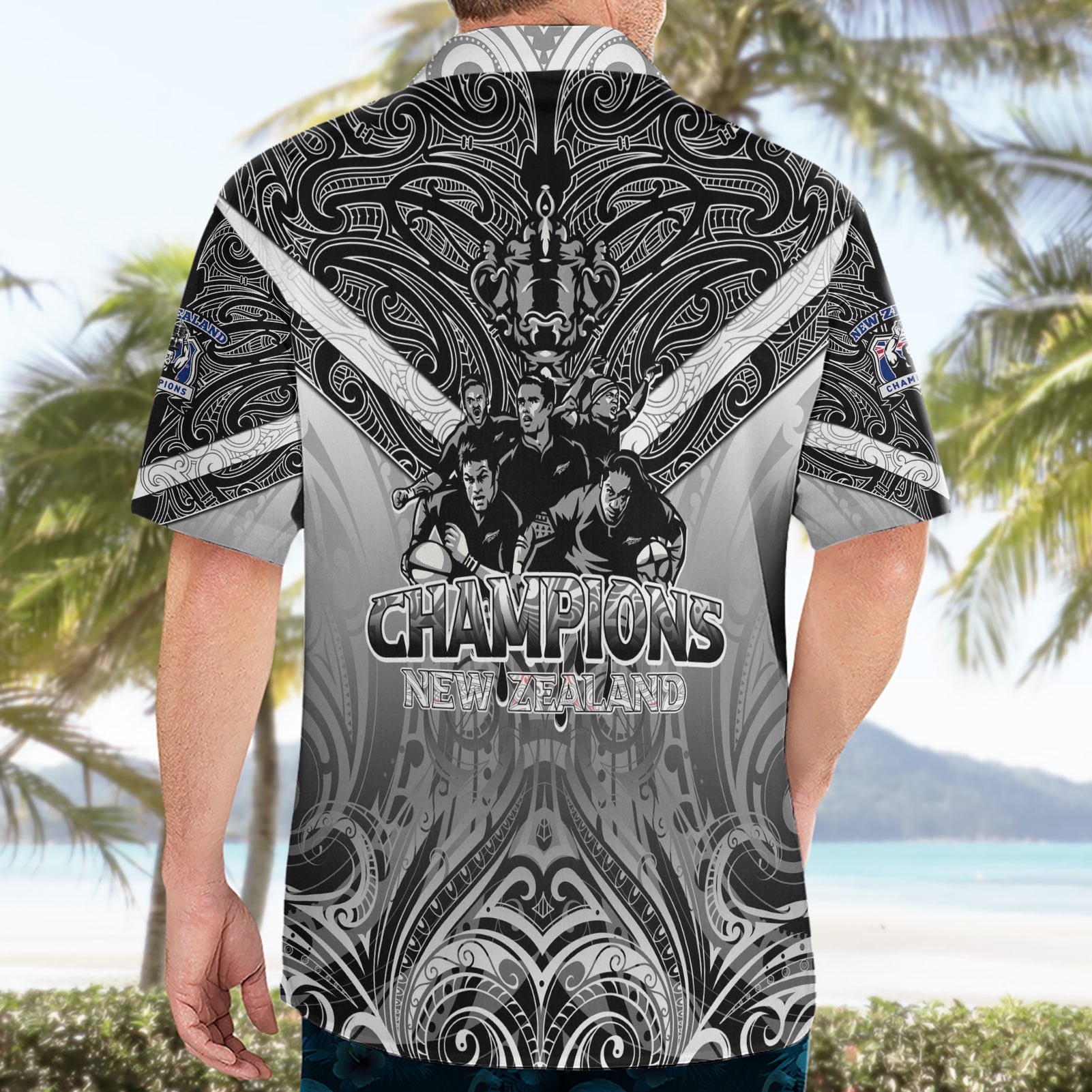 New Zealand Hawaiian Shirt Rugby Aotearoa Champions - Vibe Hoodie Shop