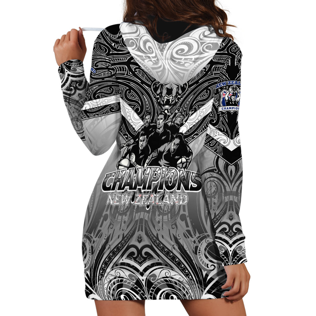 New Zealand Hoodie Dress Rugby Aotearoa Champions - Vibe Hoodie Shop