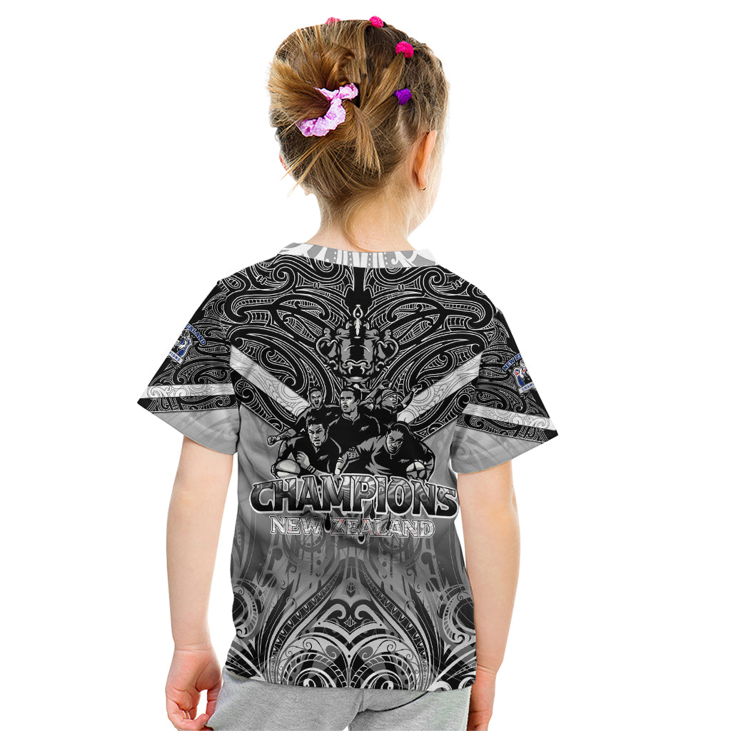 New Zealand Kid T Shirt Rugby Aotearoa Champions - Vibe Hoodie Shop
