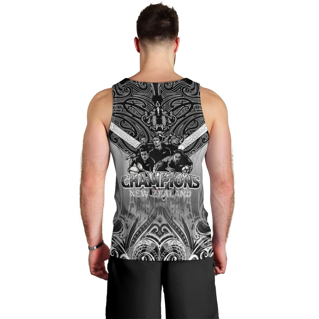 New Zealand Men Tank Top Rugby Aotearoa Champions - Vibe Hoodie Shop