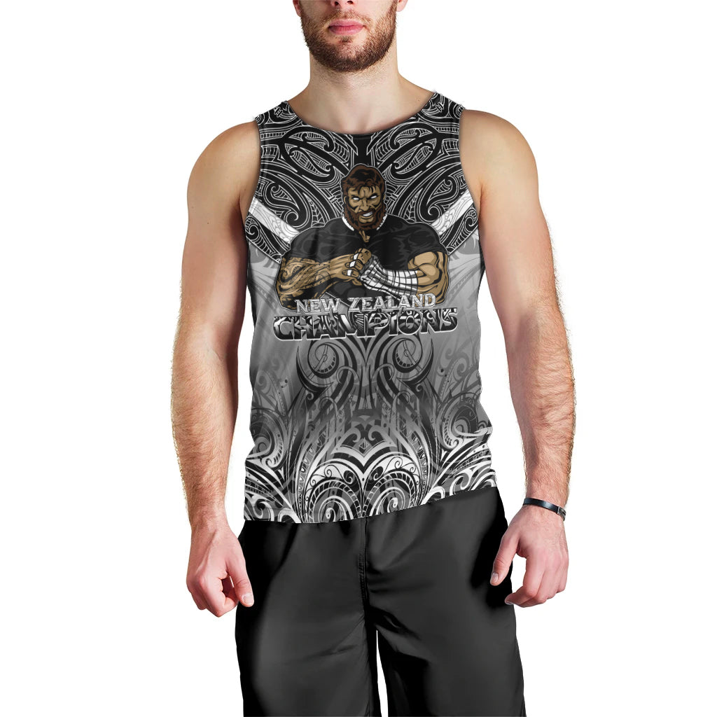 New Zealand Men Tank Top Rugby Aotearoa Champions - Vibe Hoodie Shop