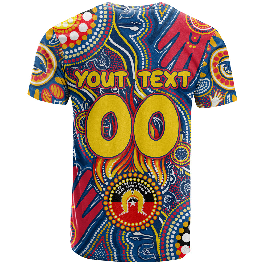 Personalised NAIDOC Week 2024 Adelaide Crows T Shirt Australian Aboriginal Hand Painting - Vibe Hoodie Shop