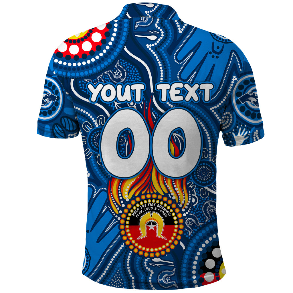 Personalised NAIDOC Week 2024 Geelong Cats Polo Shirt Australian Aboriginal Hand Painting - Vibe Hoodie Shop