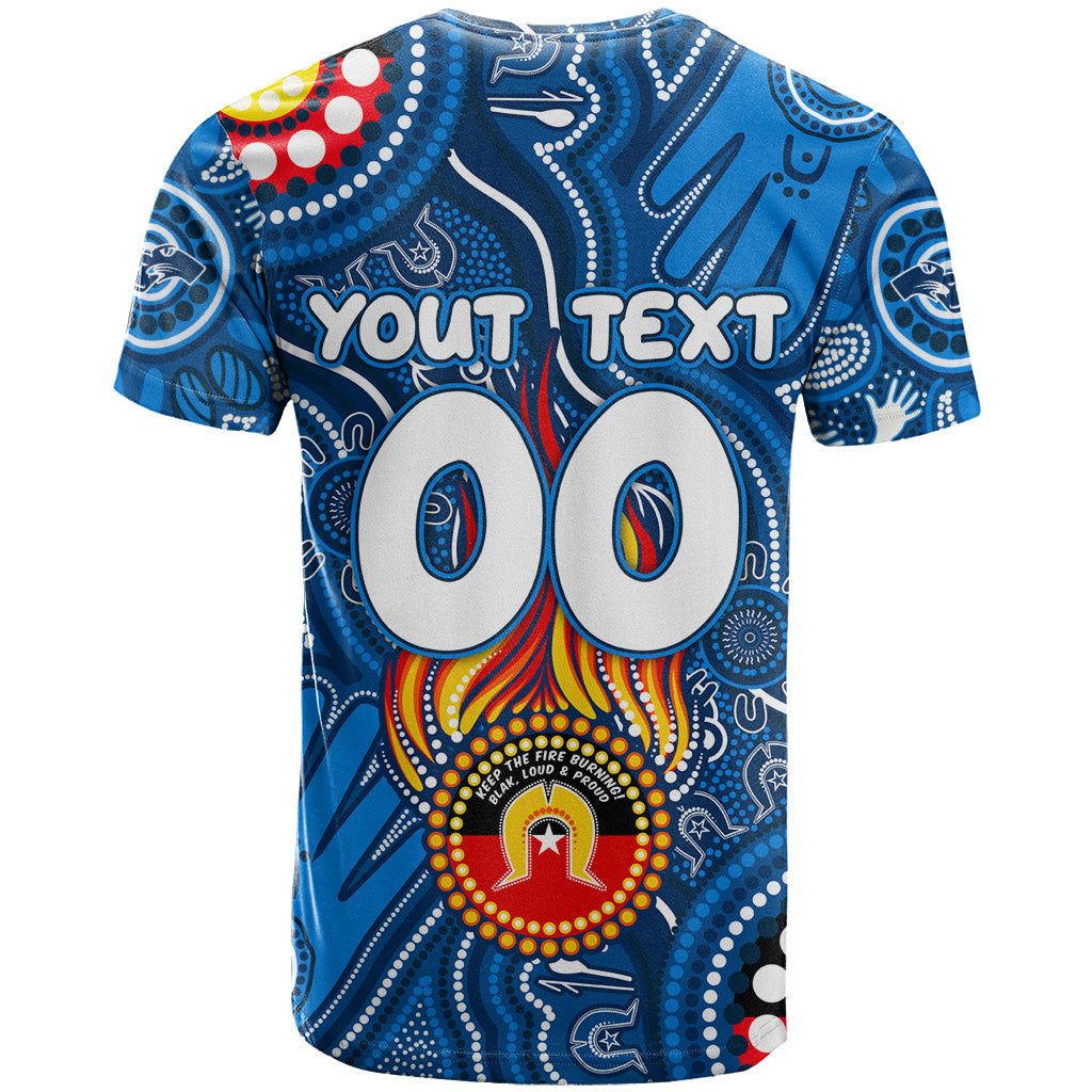 Personalised NAIDOC Week 2024 Geelong Cats T Shirt Australian Aboriginal Hand Painting - Vibe Hoodie Shop