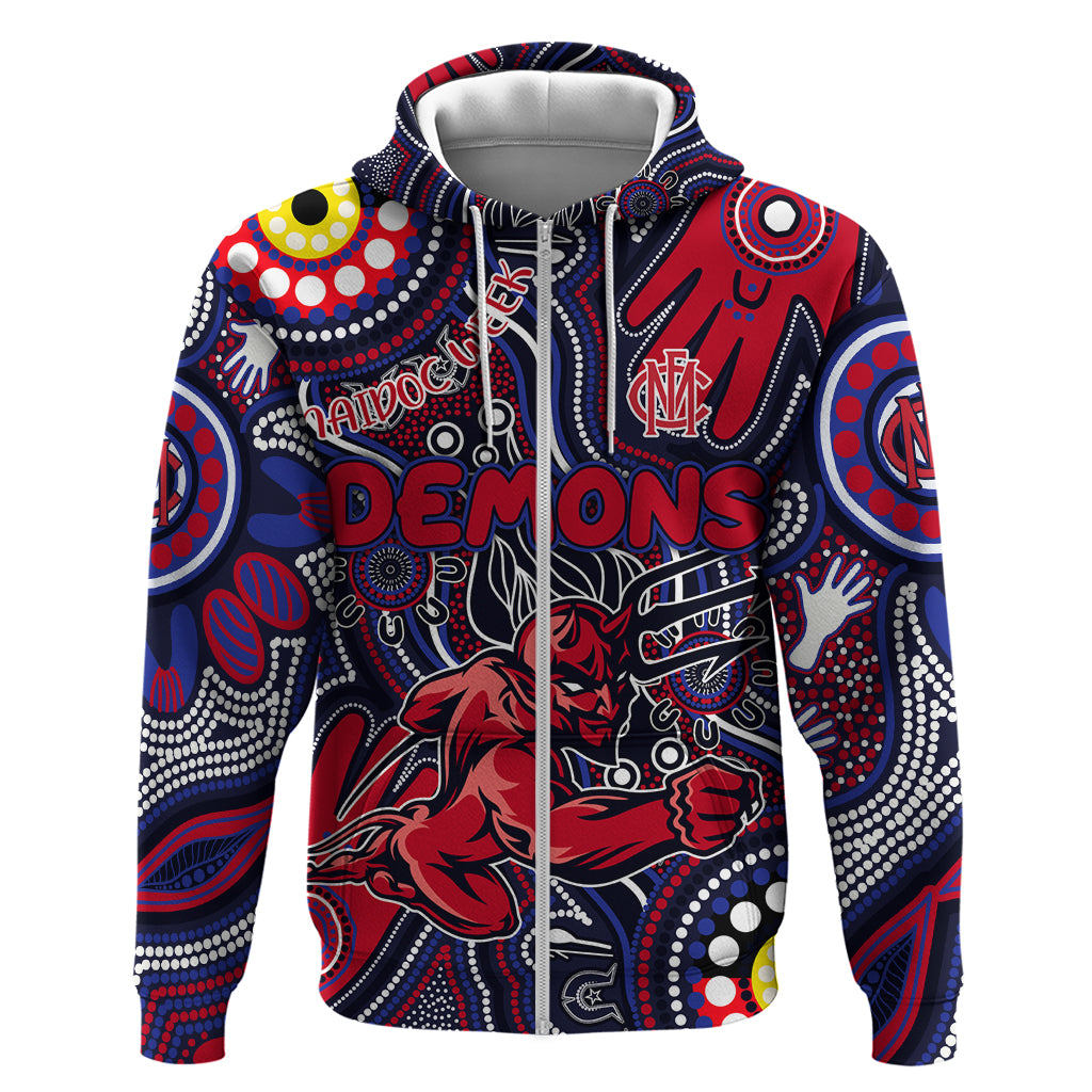 Personalised NAIDOC Week 2024 North Melbourne Kangaroos Hoodie Australian Aboriginal Hand Painting - Vibe Hoodie Shop