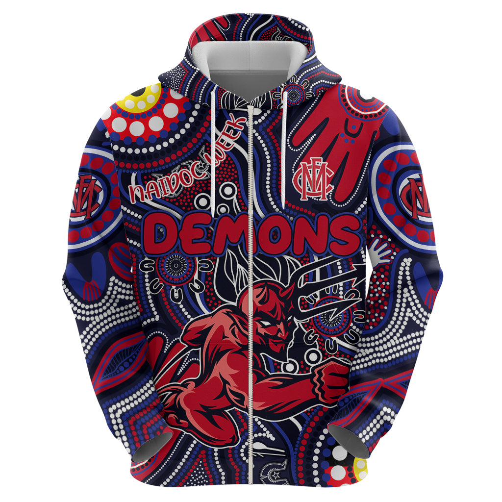 Personalised NAIDOC Week 2024 North Melbourne Kangaroos Hoodie Australian Aboriginal Hand Painting - Vibe Hoodie Shop