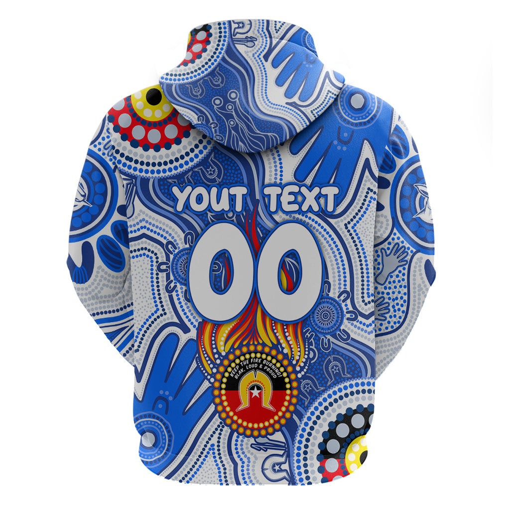 Personalised NAIDOC Week 2024 Melbourne Demons Hoodie Australian Aboriginal Hand Painting - Vibe Hoodie Shop