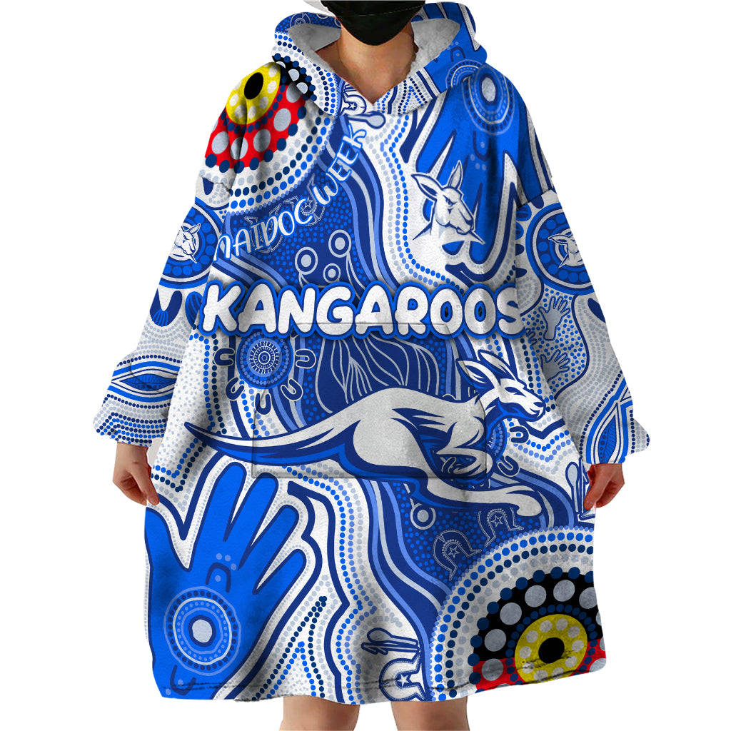 Personalised NAIDOC Week 2024 Melbourne Demons Wearable Blanket Hoodie Australian Aboriginal Hand Painting - Vibe Hoodie Shop