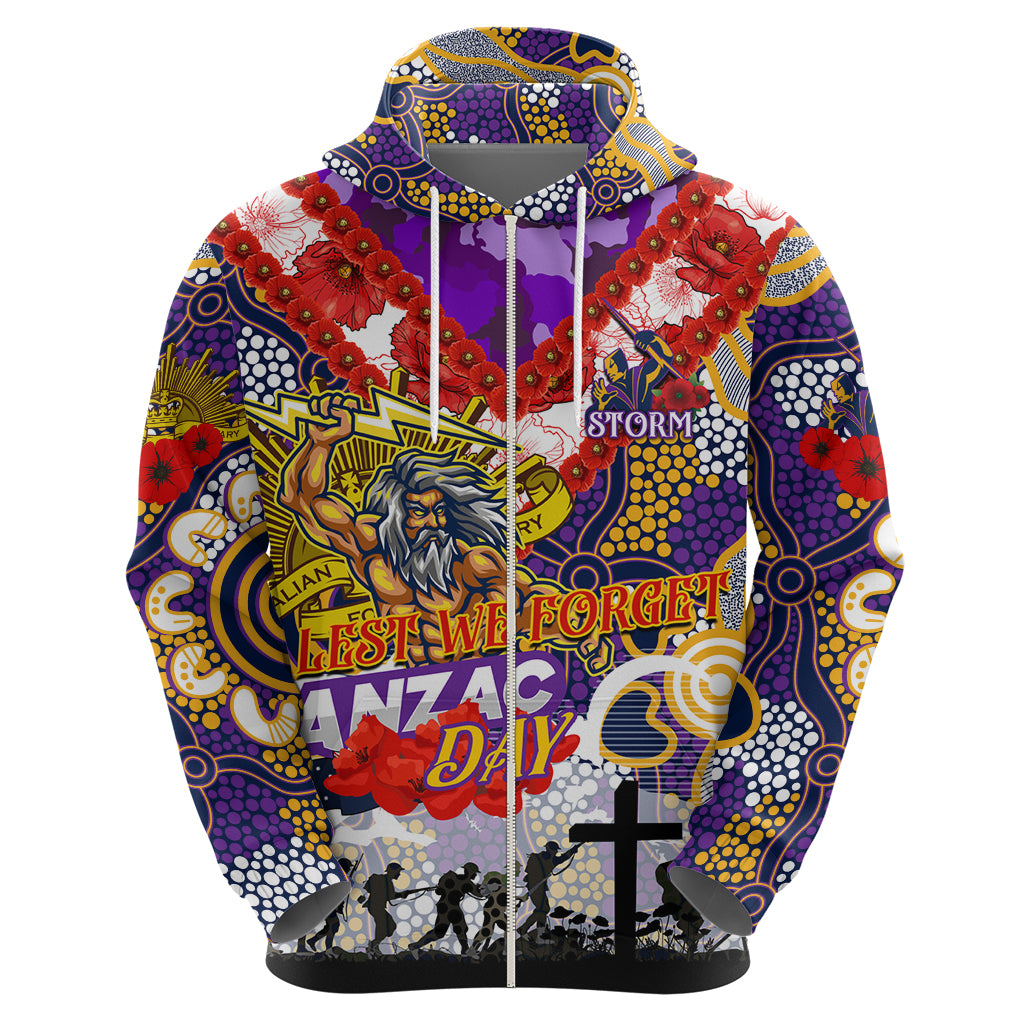 Personalised Storm ANZAC Day Hoodie Aboriginal Rising Sun - Vibe Hoodie Shop